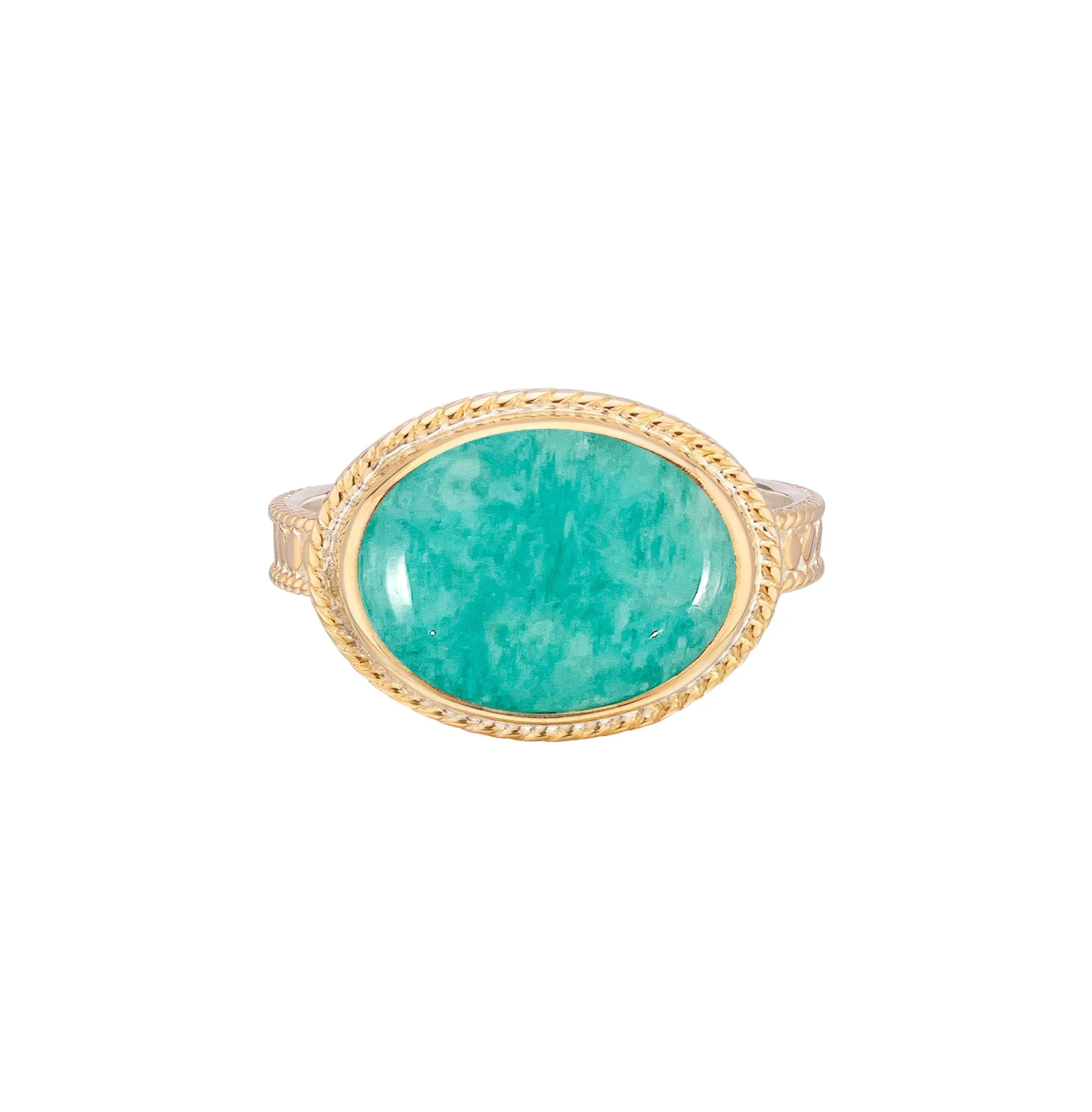 Amazonite Oval Ring sold by Anna Beck