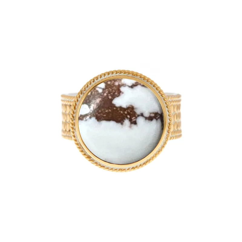 White Buffalo Medium Cocktail Ring sold by Anna Beck