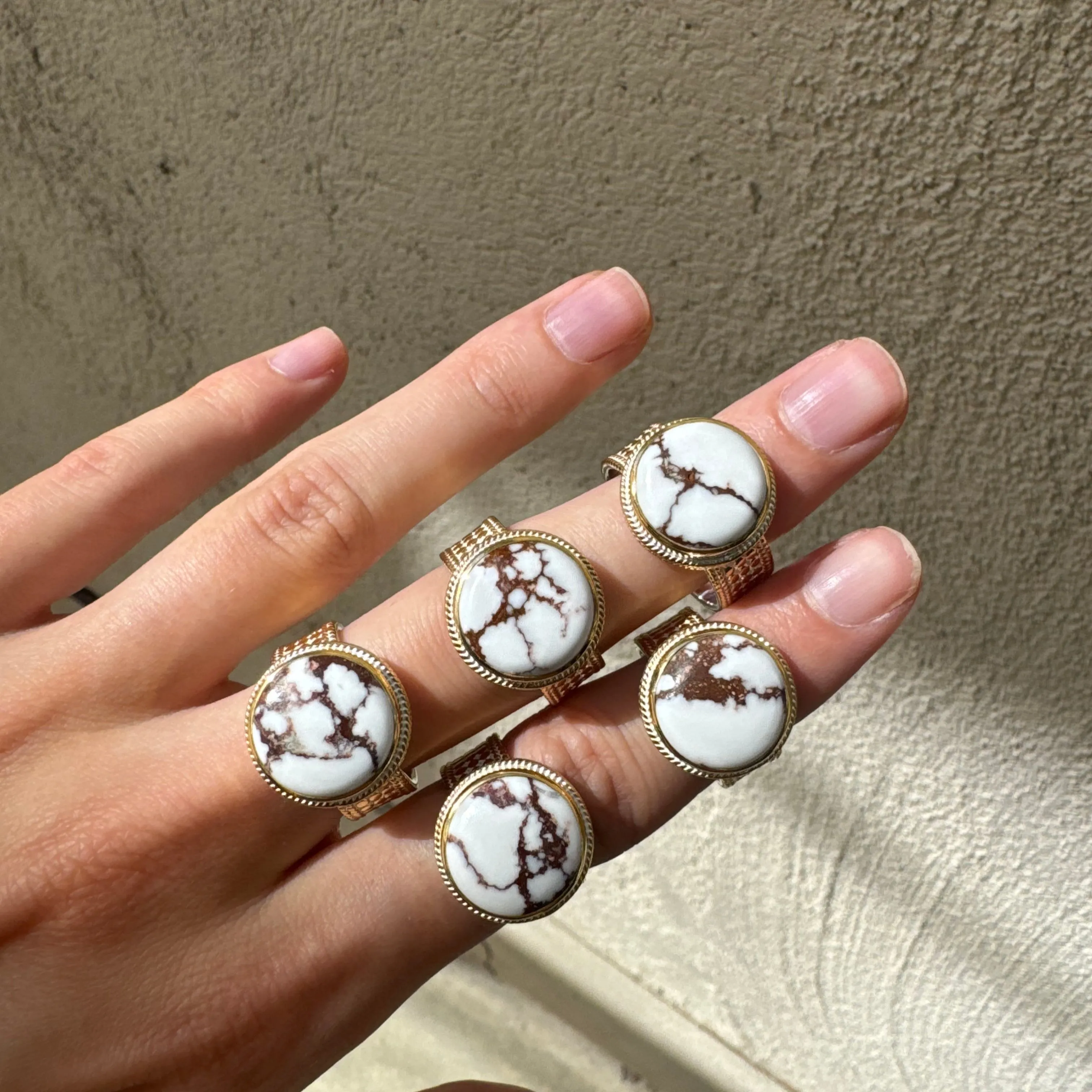 White Buffalo Medium Cocktail Ring sold by Anna Beck product image thumbnail 3