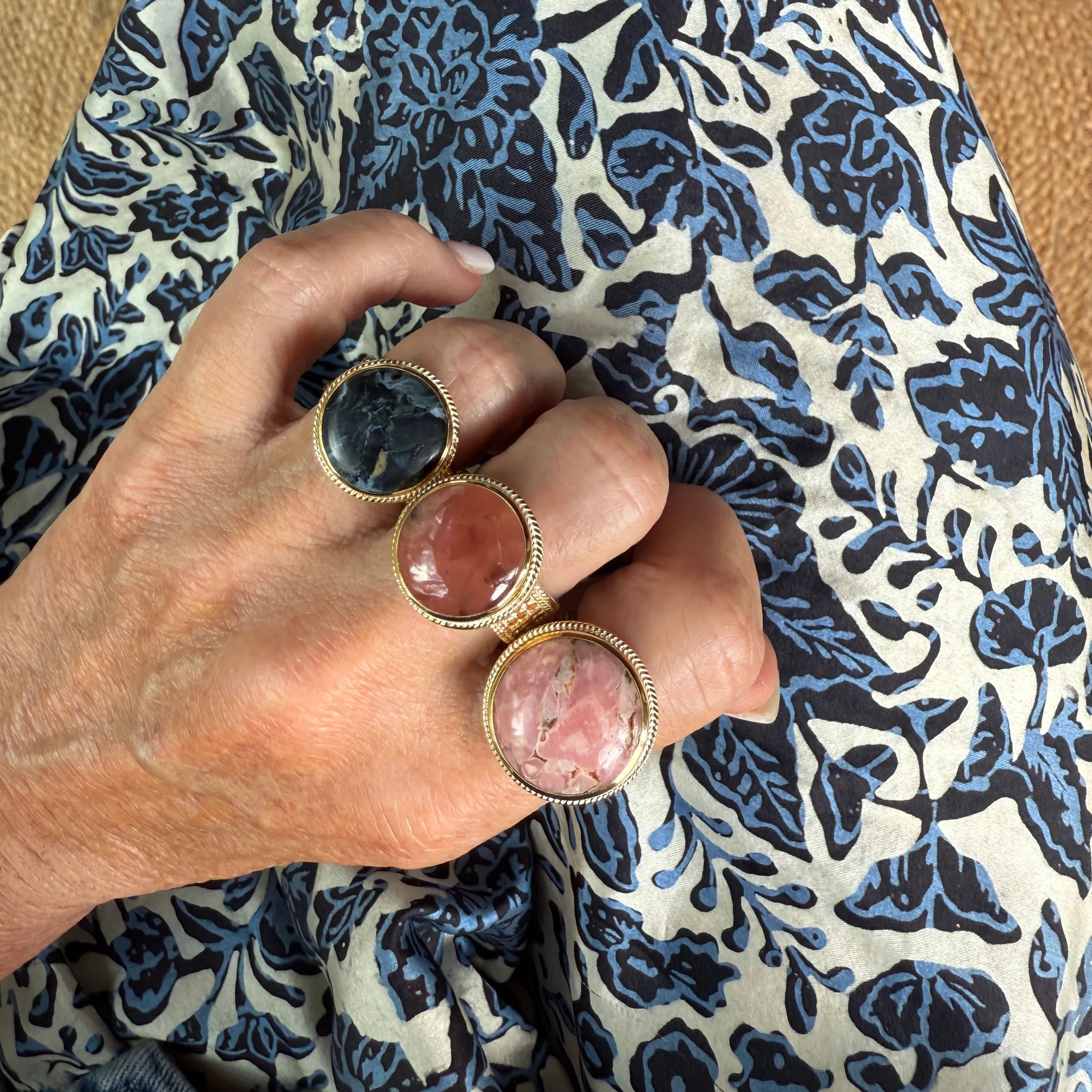 Blue Pietersite Cocktail Ring sold by Anna Beck product image thumbnail 2