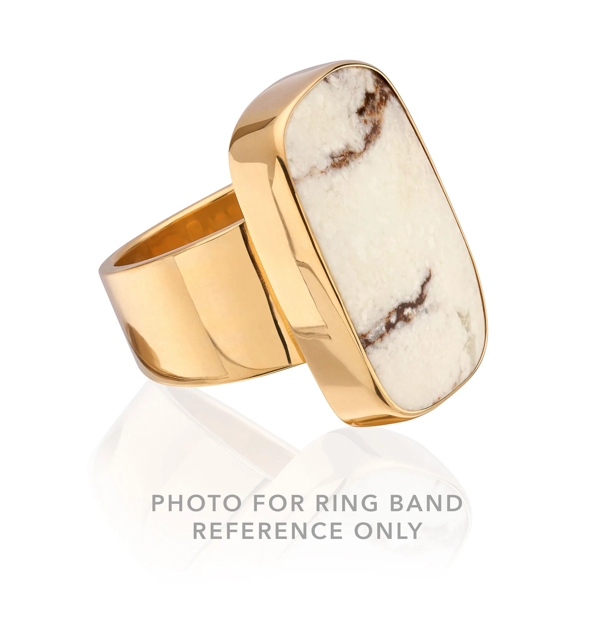Howlite Oval Ring sold by Anna Beck product image thumbnail 5
