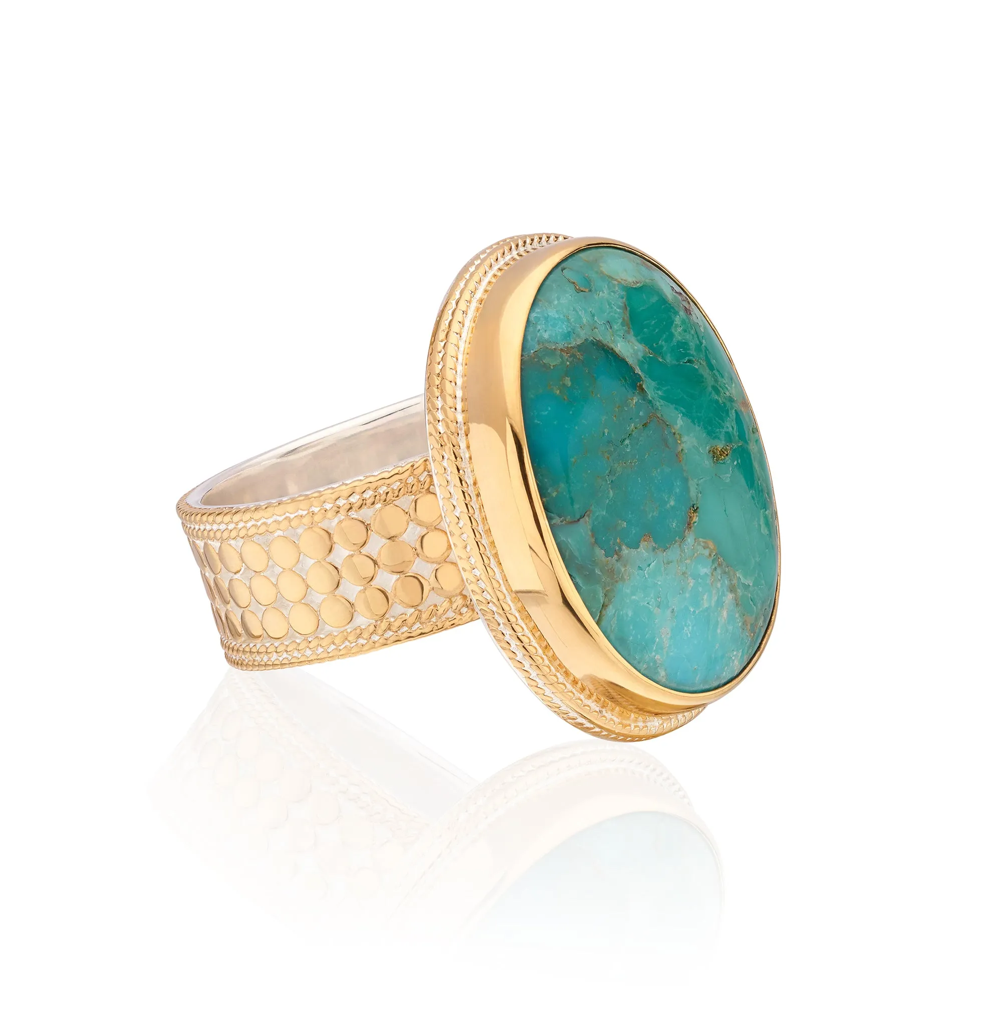 Turquoise Large Cocktail Ring sold by Anna Beck product image thumbnail 4