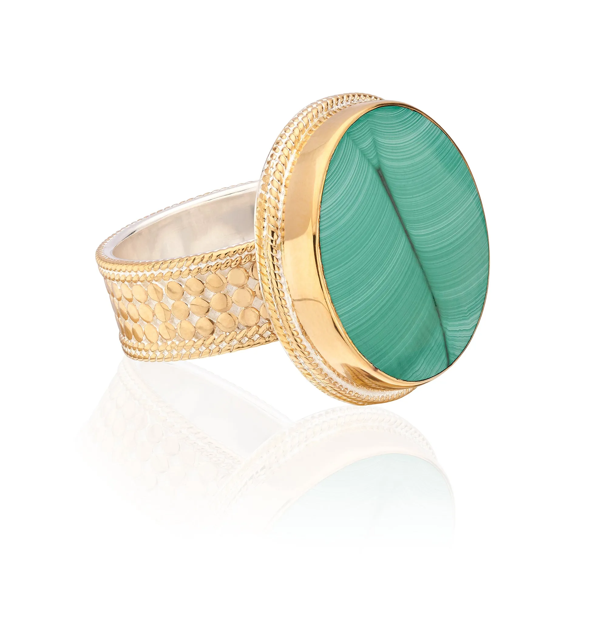 Malachite Medium Round Ring sold by Anna Beck product image thumbnail 4