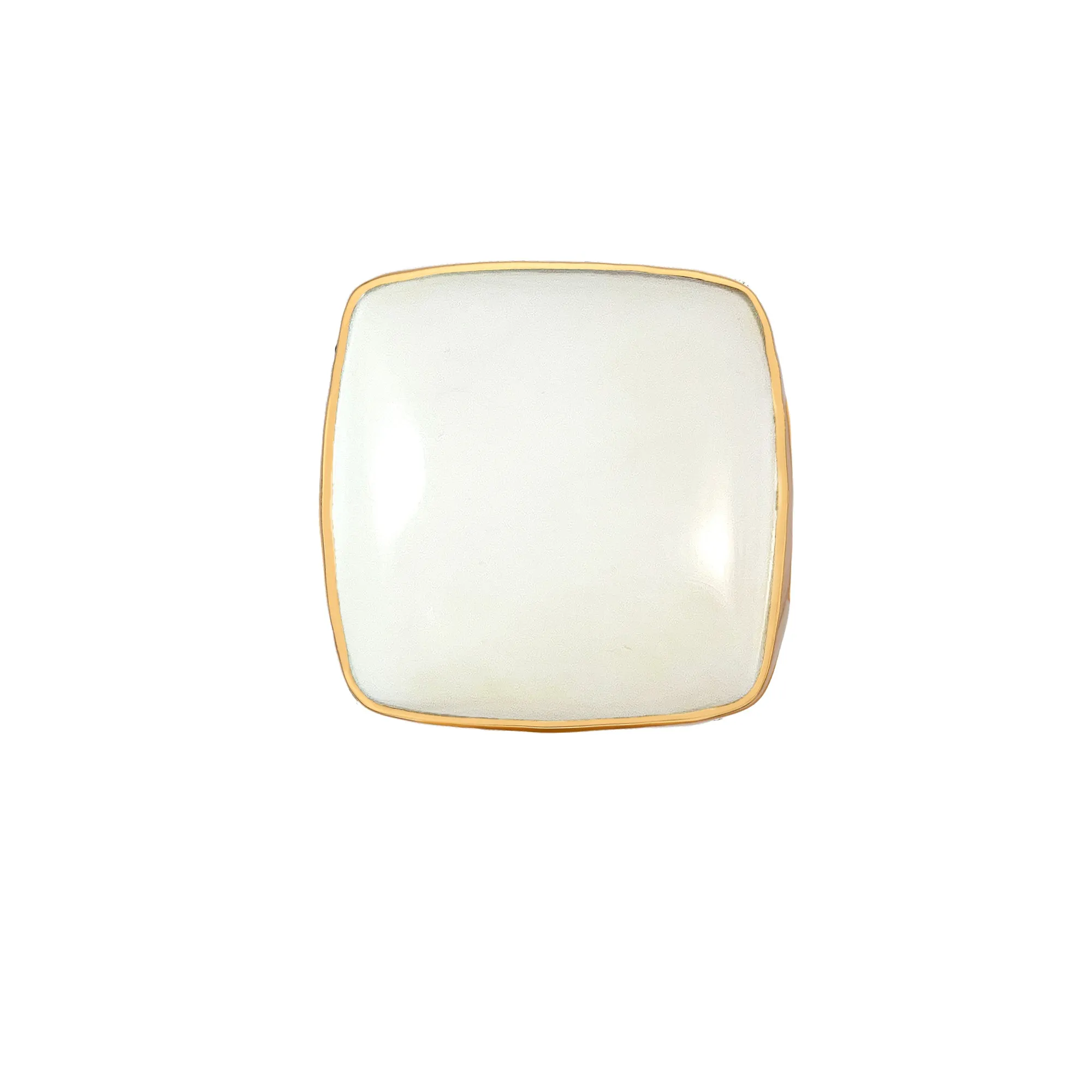 White Opal Cushion Ring sold by Anna Beck
