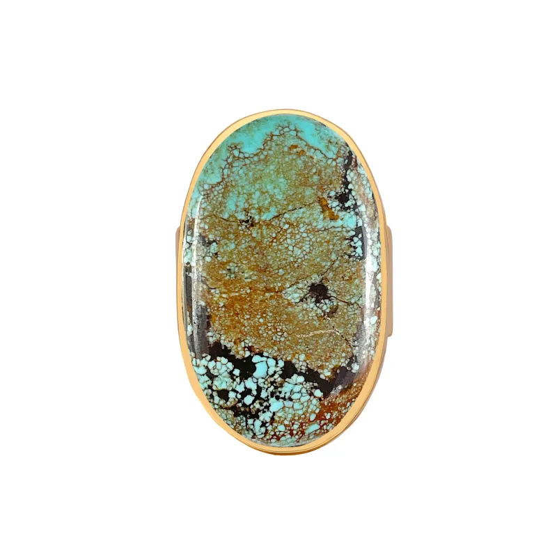 Turquoise Large Oval Ring sold by Anna Beck
