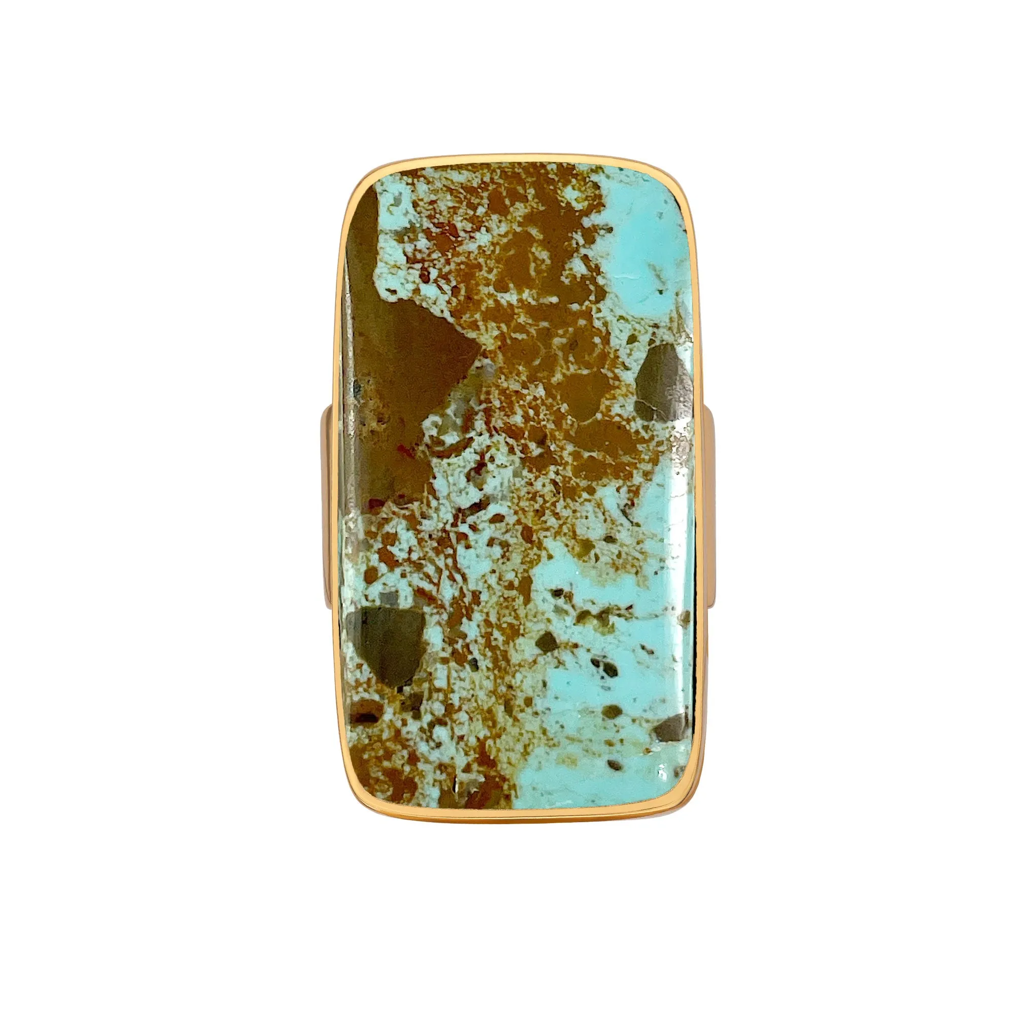 Turquoise Large Rectangle Ring sold by Anna Beck