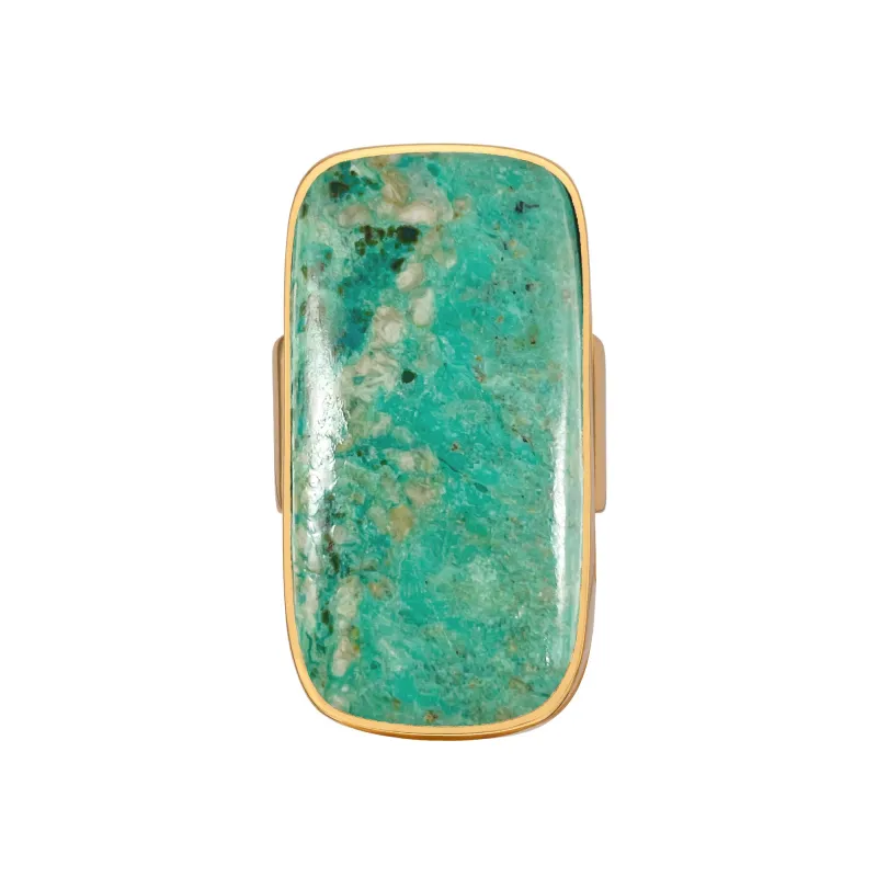 Turquoise Tall Cushion Ring sold by Anna Beck