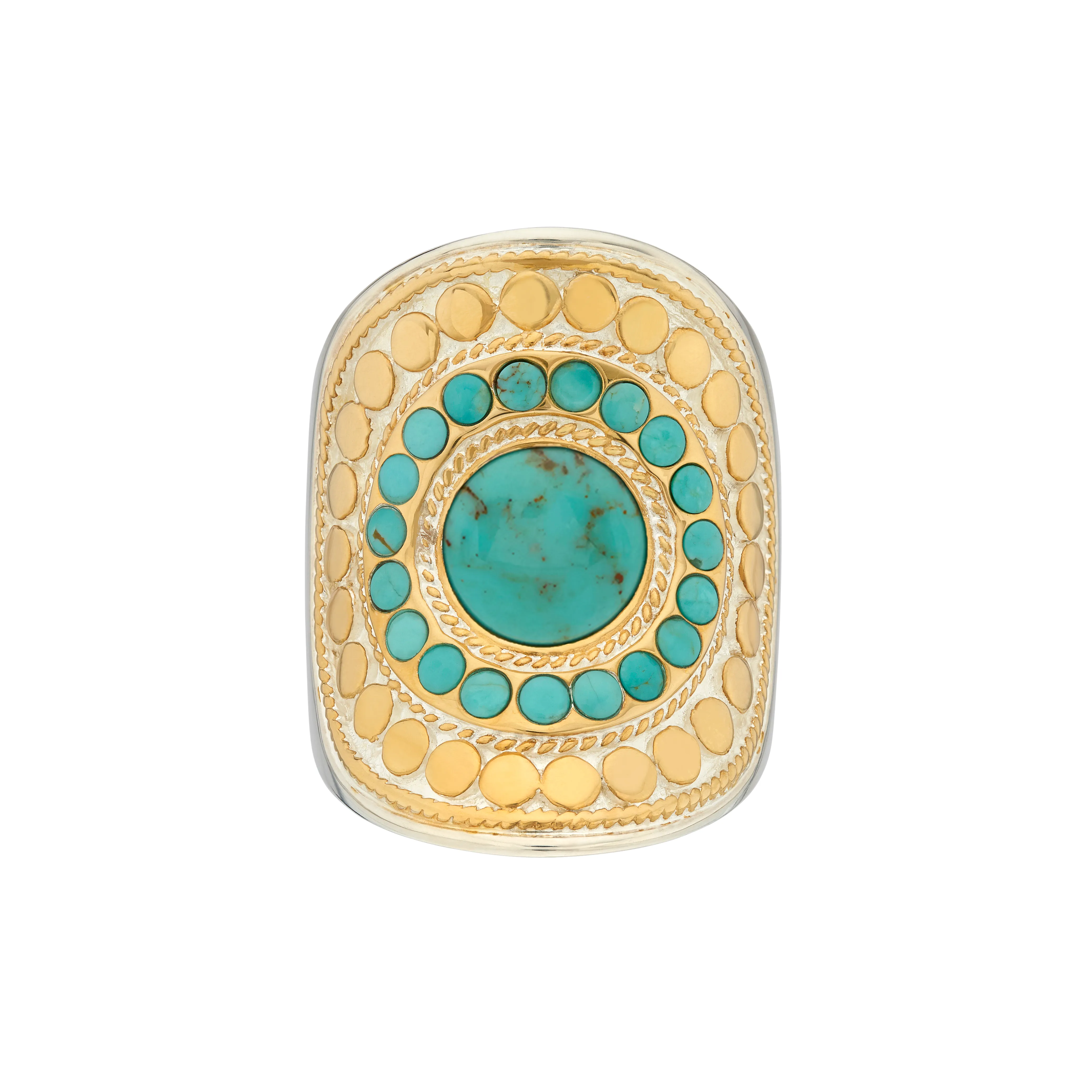 Turqoise Pave Saddle Ring sold by Anna Beck