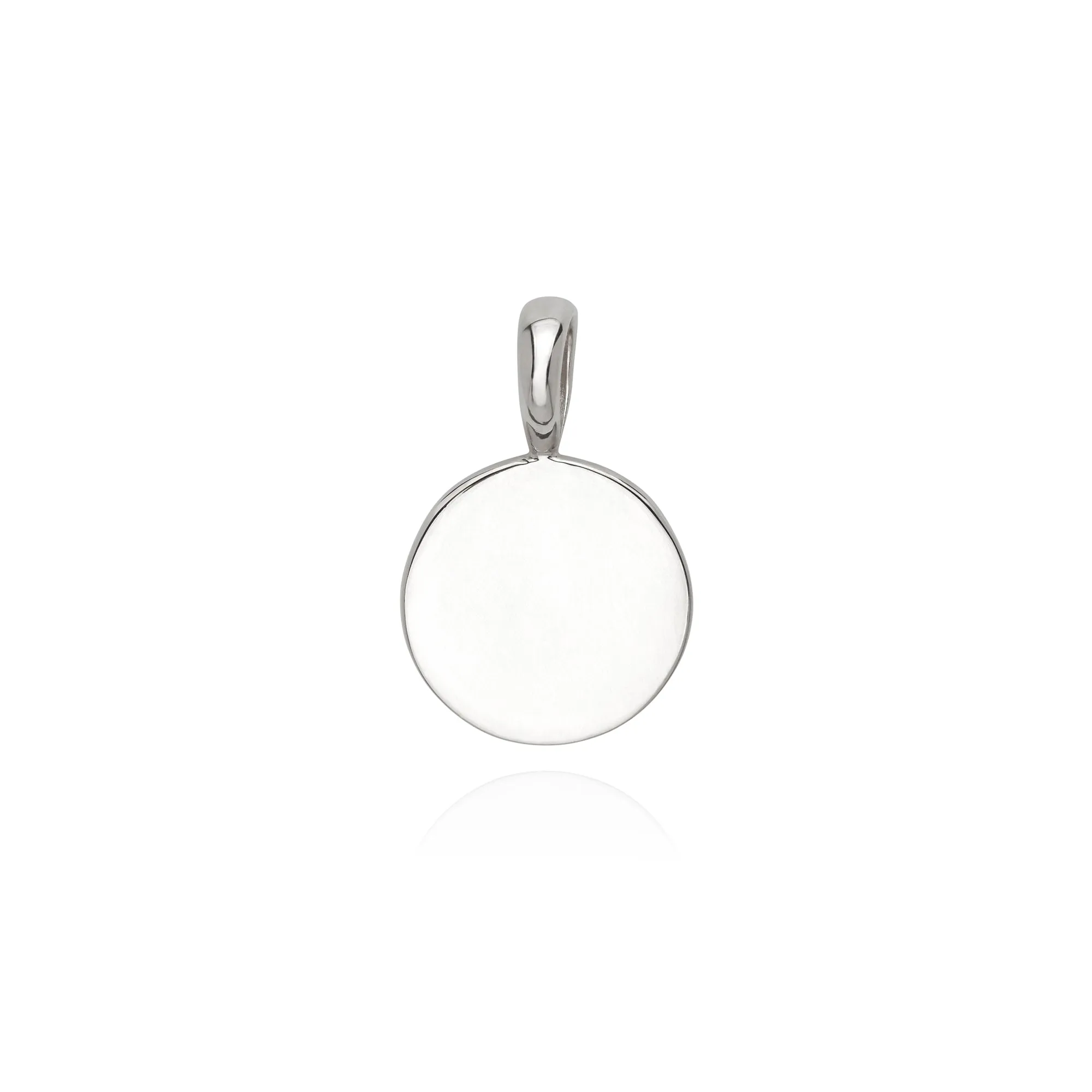 Silver Dotted Removable Pendant - Engravable sold by Anna Beck product image thumbnail 2