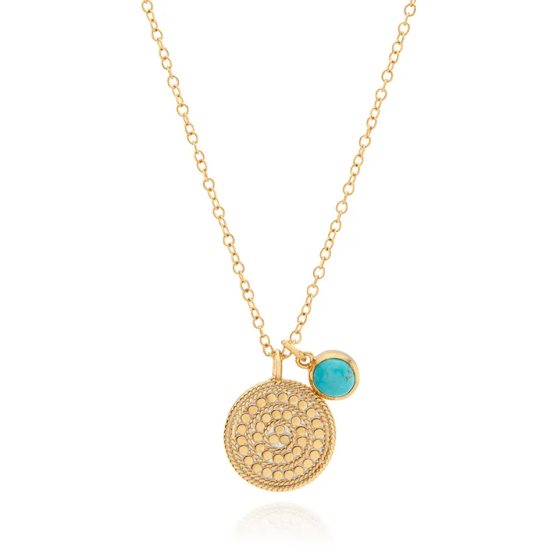 Circle of Life Pendant Necklace – Turquoise made by Anna Beck