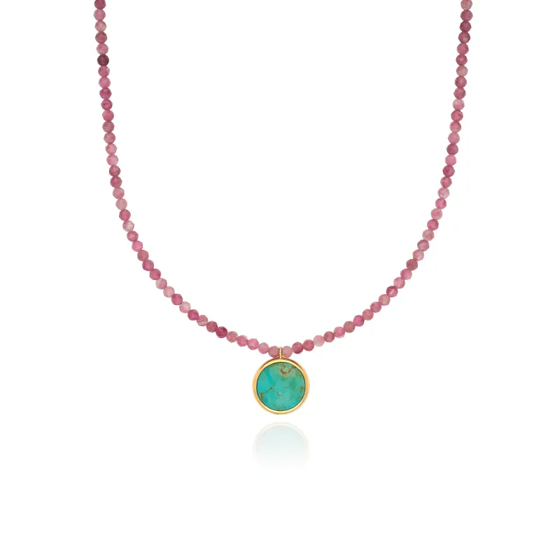 Namaste Necklace - Turquoise sold by Anna Beck