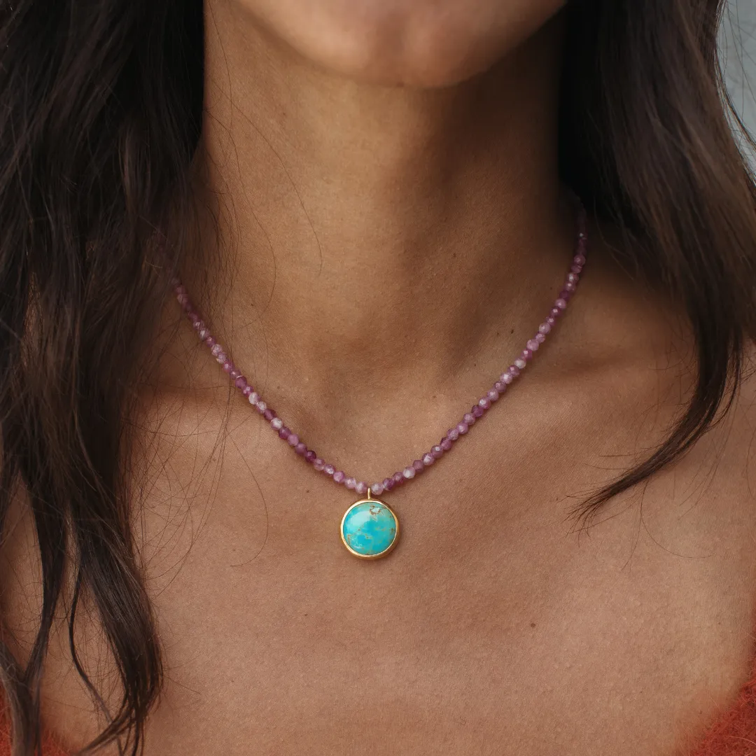 Namaste Necklace - Turquoise sold by Anna Beck product image thumbnail 2