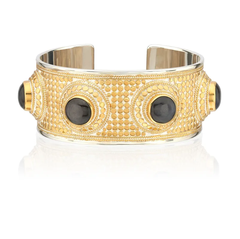 Grey Sapphire Statement Cuff sold by Anna Beck