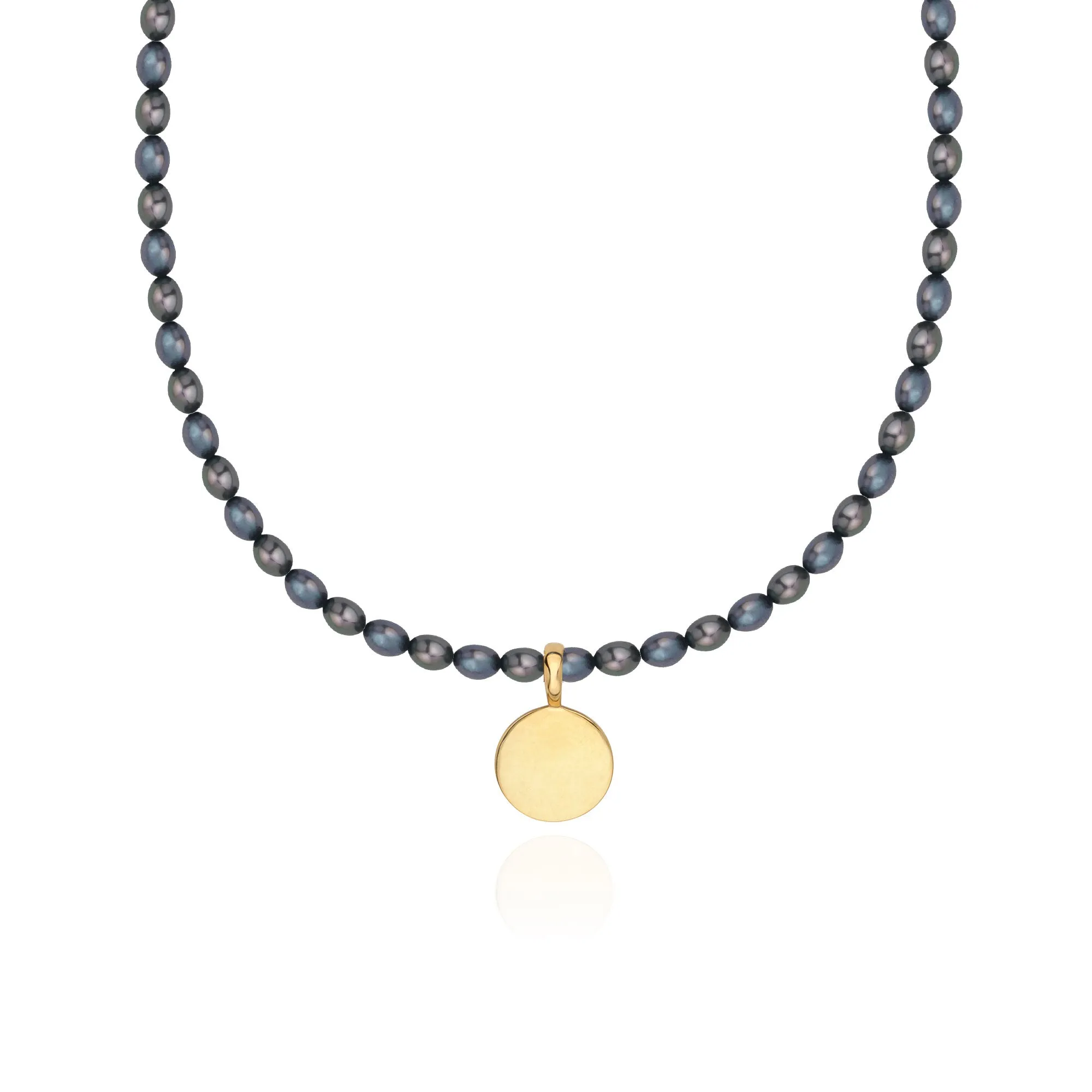 Blue Pearl Beaded Pendant Necklace - Large sold by Anna Beck product image thumbnail 2