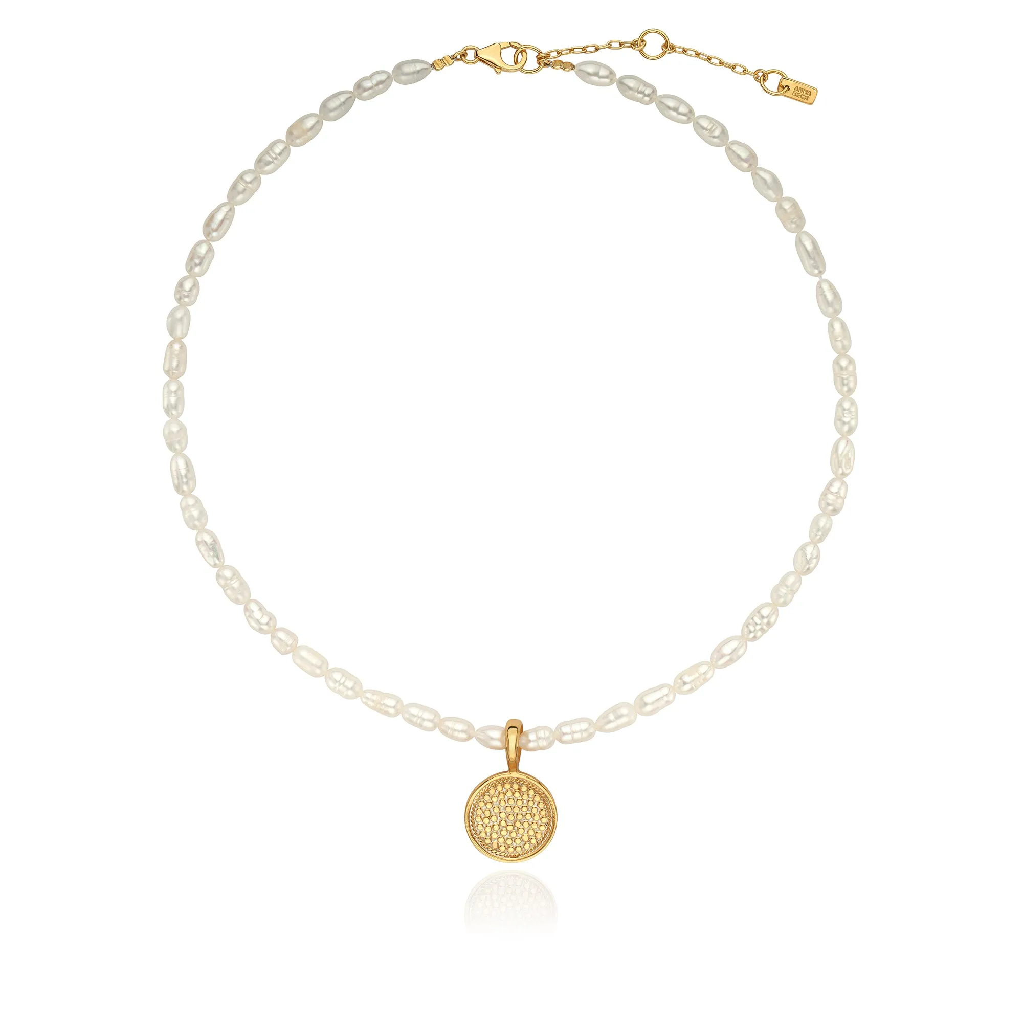 Pearl Beaded Pendant Necklace sold by Anna Beck product image thumbnail 3