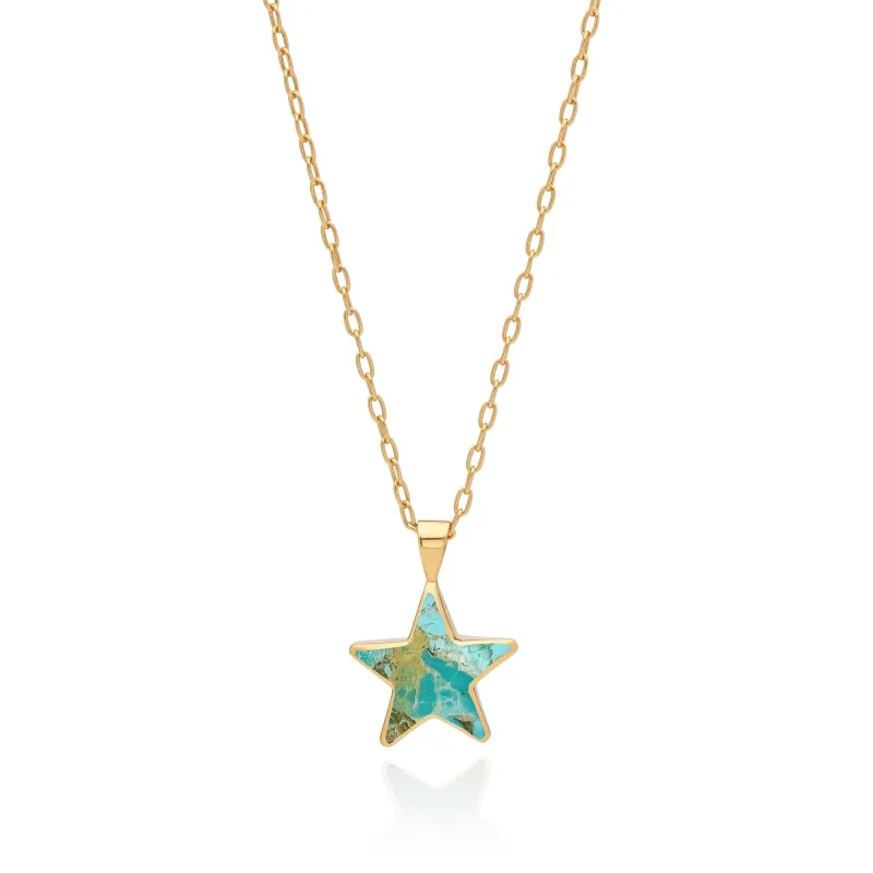 Turquoise Star Necklace - Small sold by Anna Beck