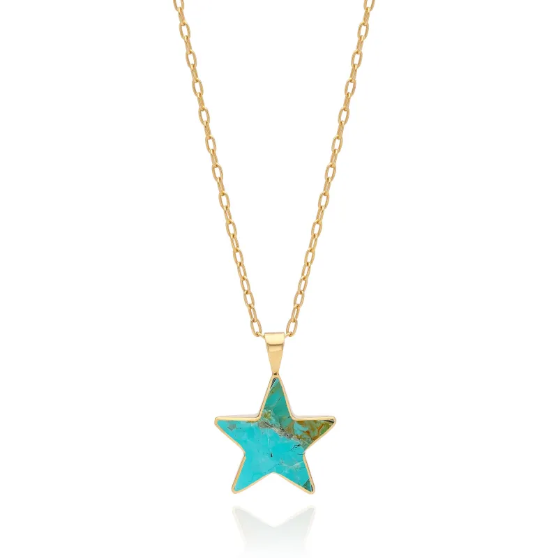 Turquoise Star Necklace - Large sold by Anna Beck