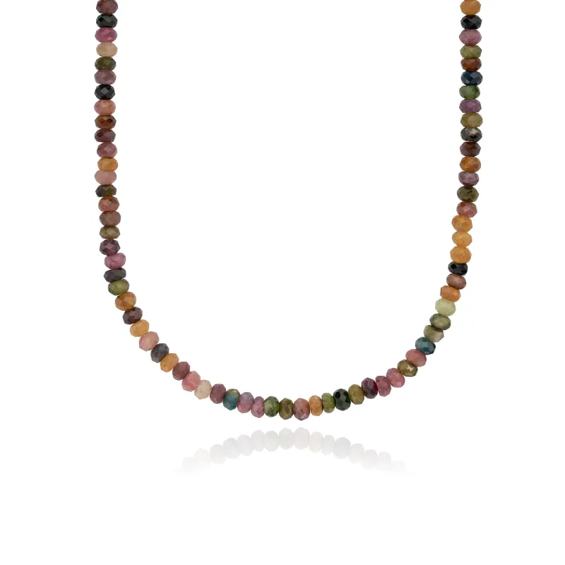 Beaded Watermelon Tourmaline Necklace sold by Anna Beck