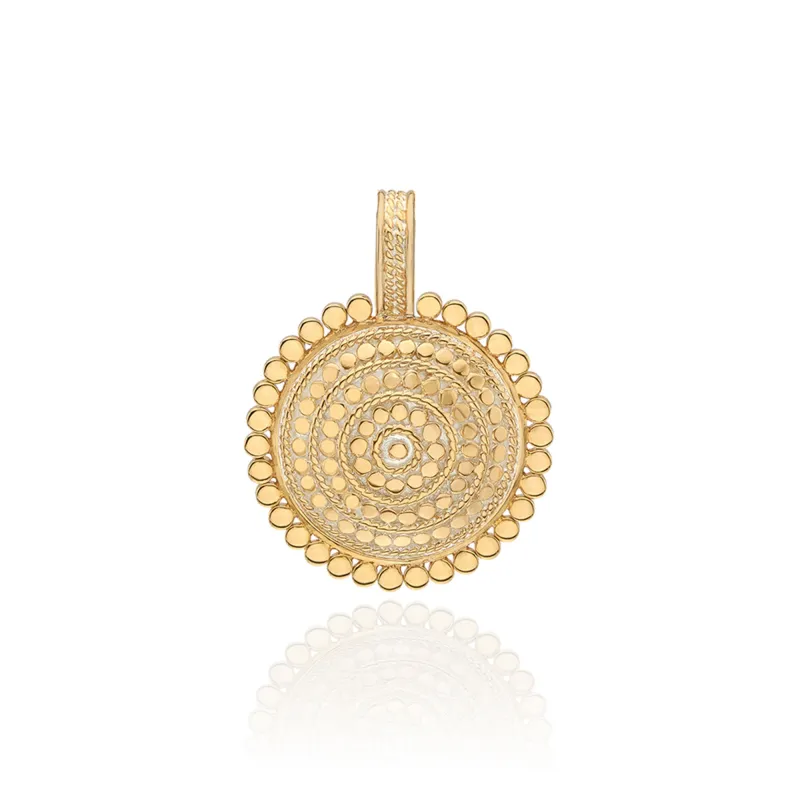 Scalloped Pendant Charm made by Anna Beck