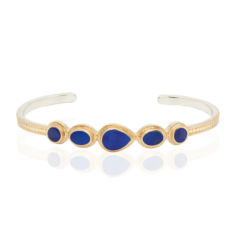 Lapis Multi Stone Cuff sold by Anna Beck