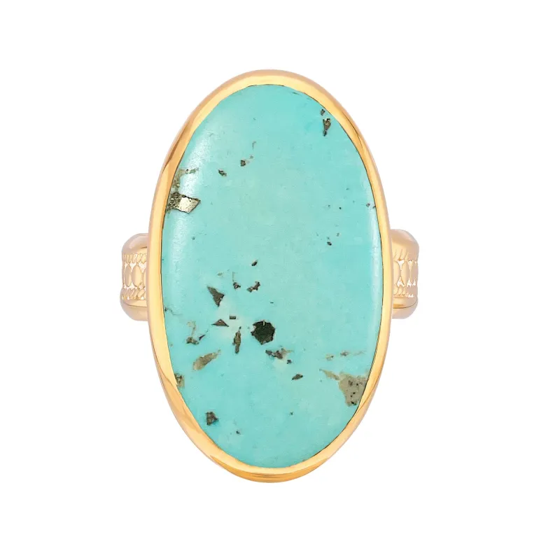 Turquoise Oval Ring sold by Anna Beck