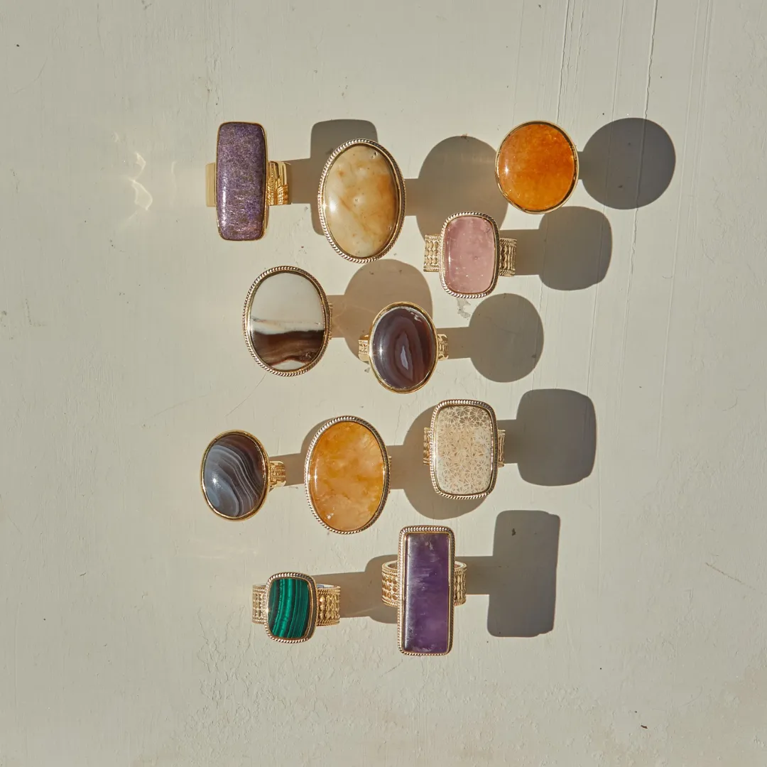 Malachite Cushion Ring sold by Anna Beck product image thumbnail 2