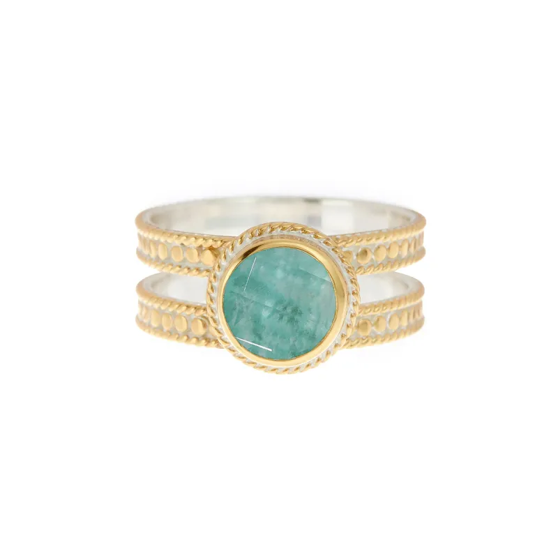 Amazonite Double Band Ring sold by Anna Beck