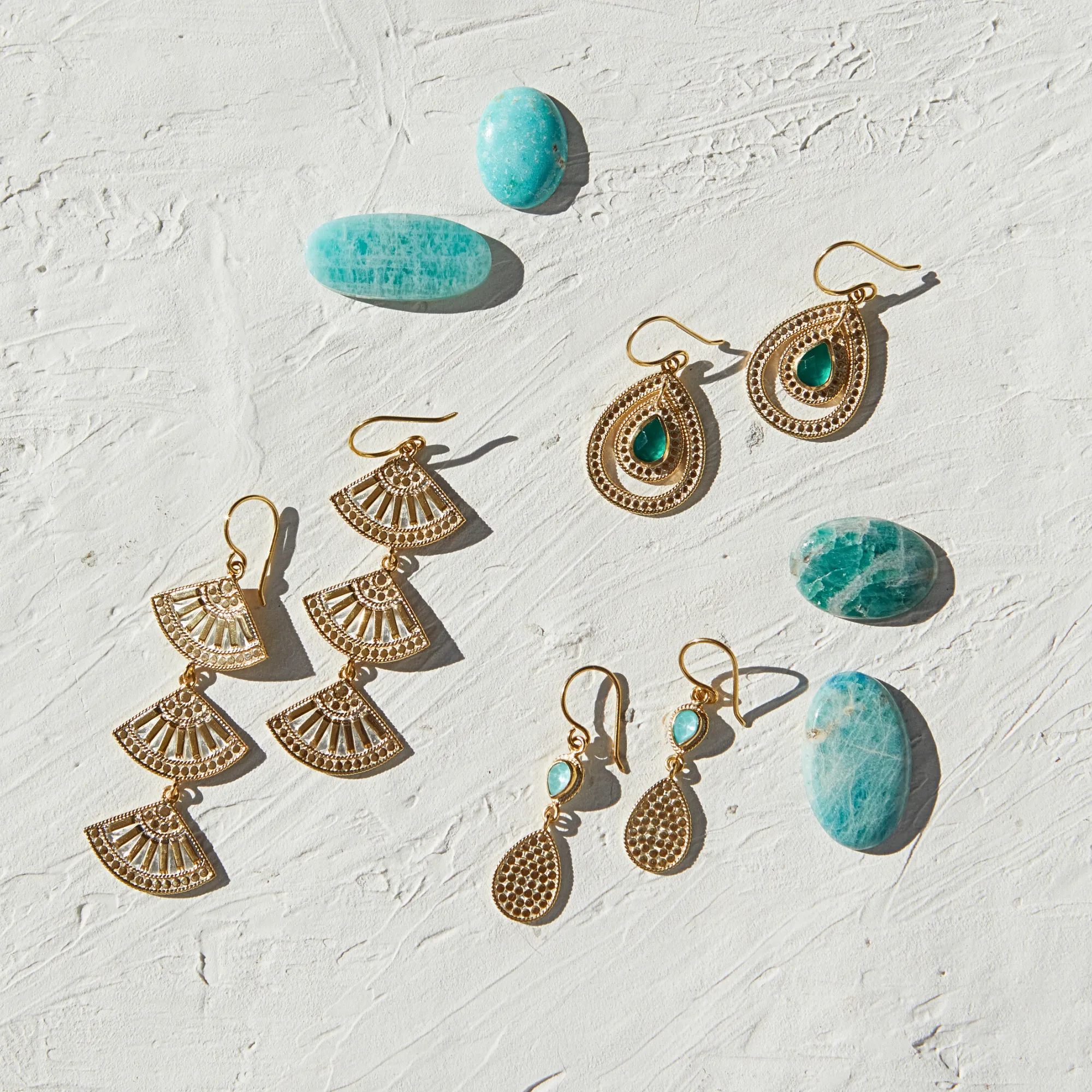 Triple Fan Earrings sold by Anna Beck product image thumbnail 3