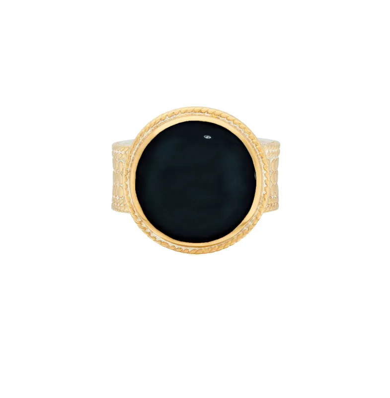 Black Onyx Cocktail Ring sold by Anna Beck