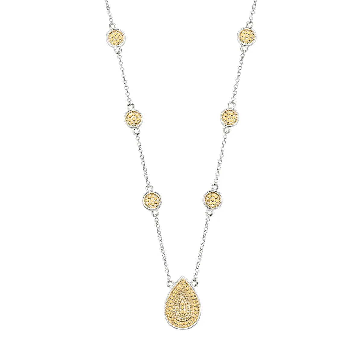 Signature Teardrop Pendant Necklace - Gold sold by Anna Beck