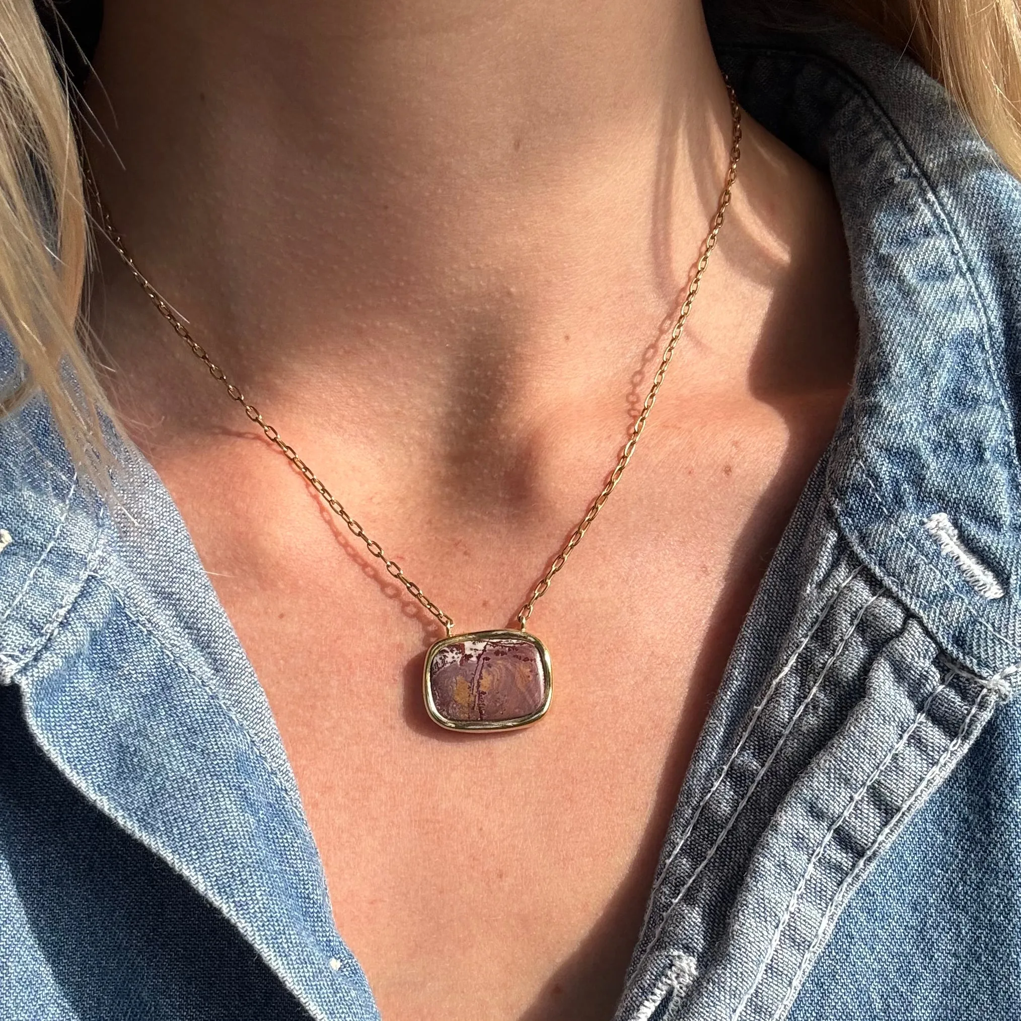 Sonora Jasper Cushion Necklace - AS IS - FINAL SALE sold by Anna Beck product image thumbnail 2