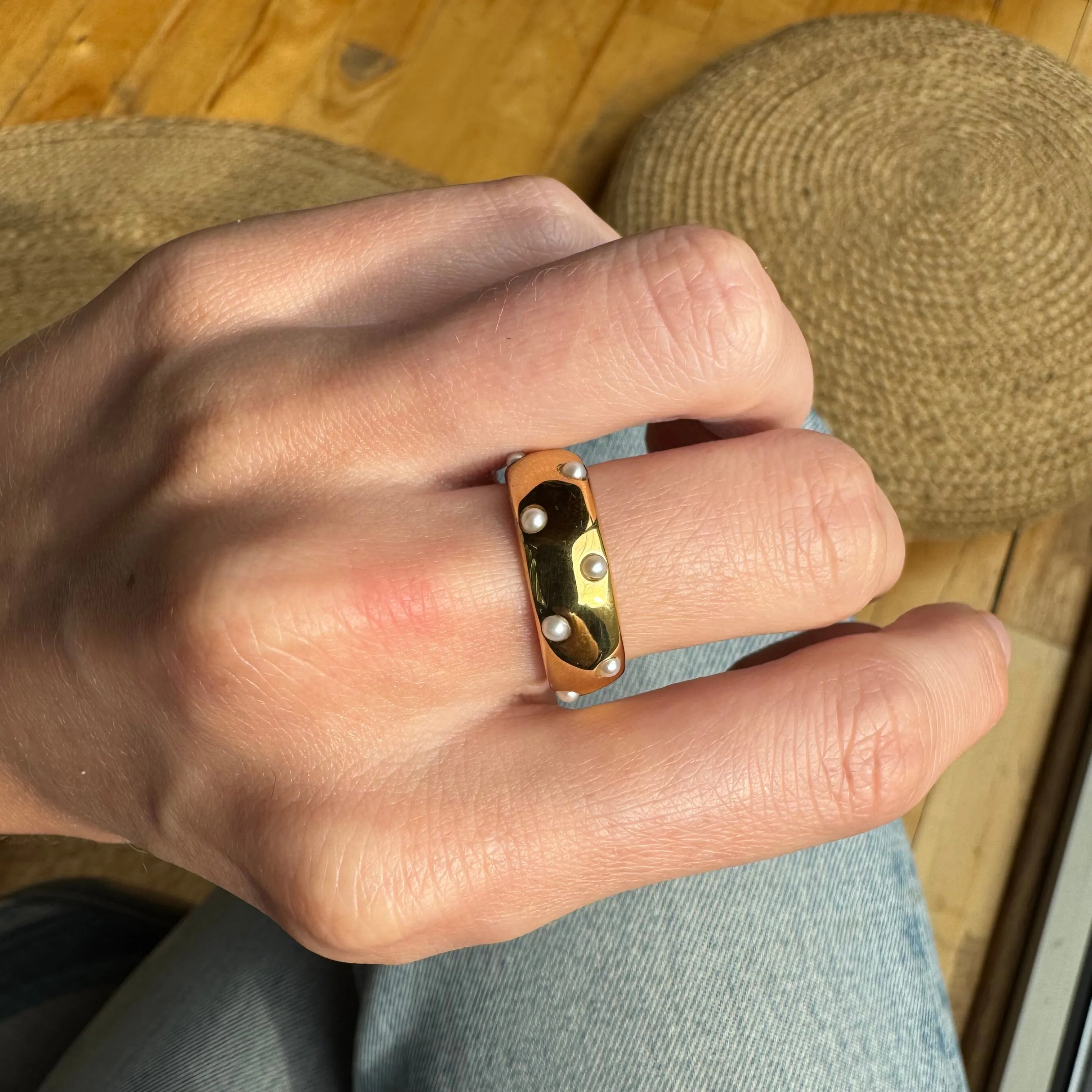 Multi-Pearl Band Ring - AS IS - FINAL SALE sold by Anna Beck