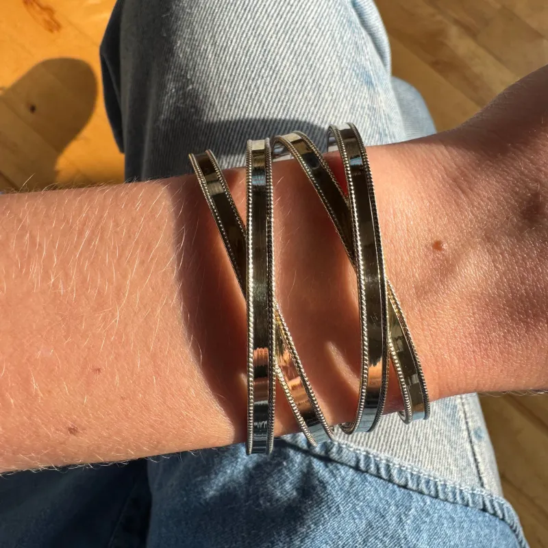 Smooth Band Double Cross Cuff- AS IS - FINAL SALE sold by Anna Beck