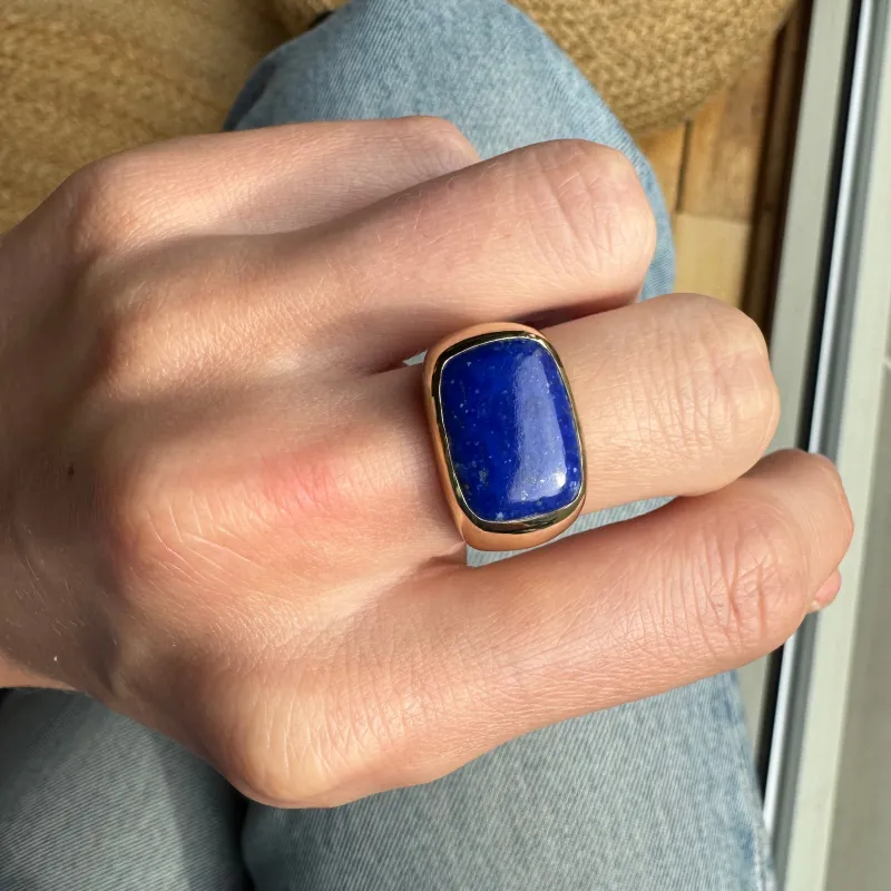Lapis Dome Ring  - AS IS - FINAL SALE made by Anna Beck