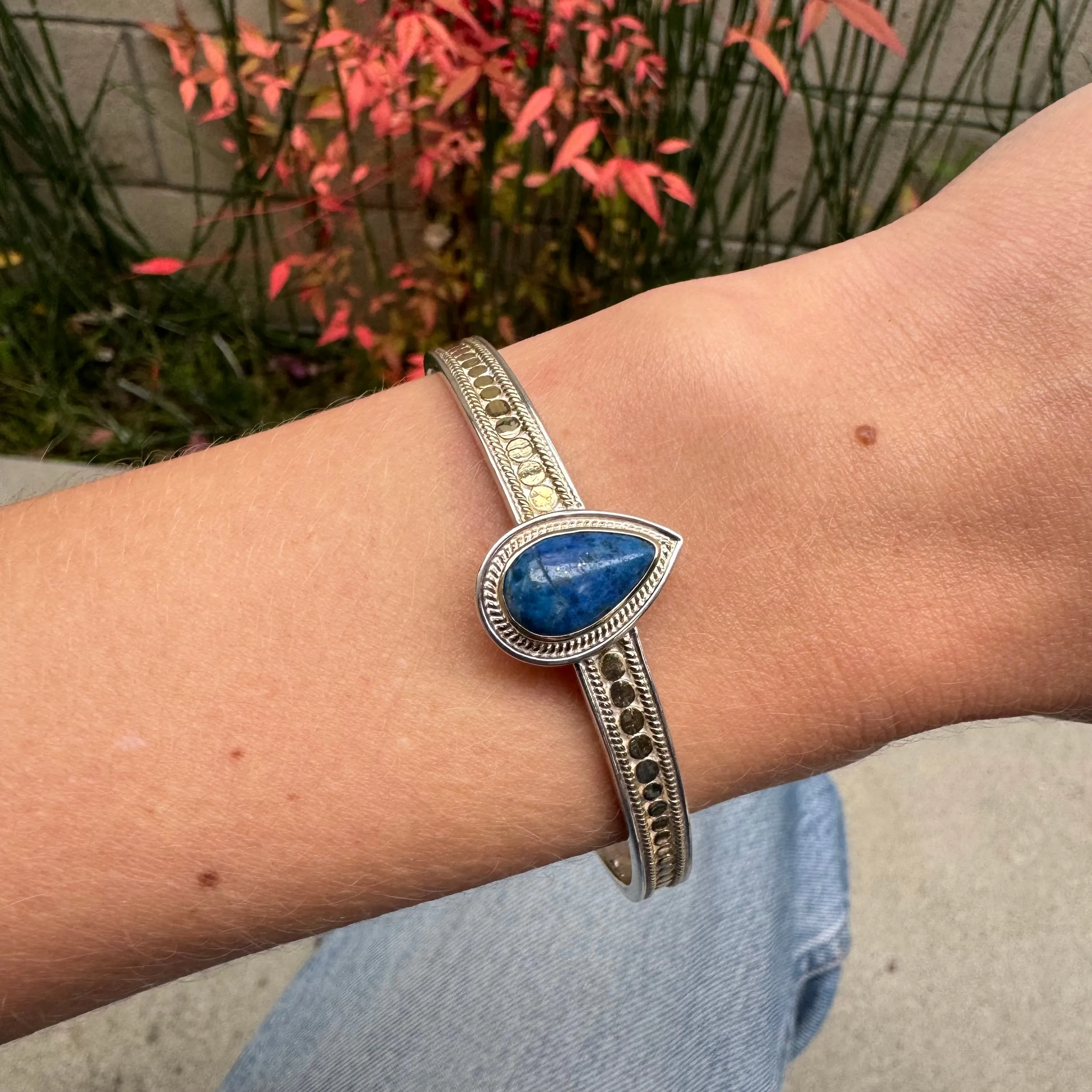 Two-Toned Dumortierite Drop Cuff- AS IS - FINAL SALE sold by Anna Beck