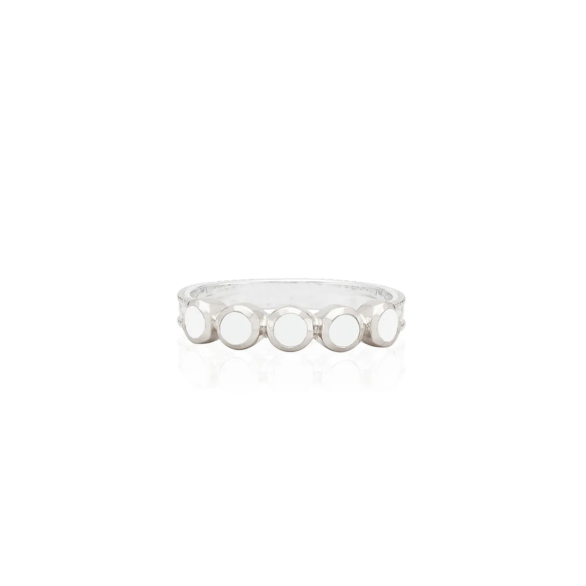 White Agate Multi Stone Ring - Silver- AS IS - FINAL SALE sold by Anna Beck