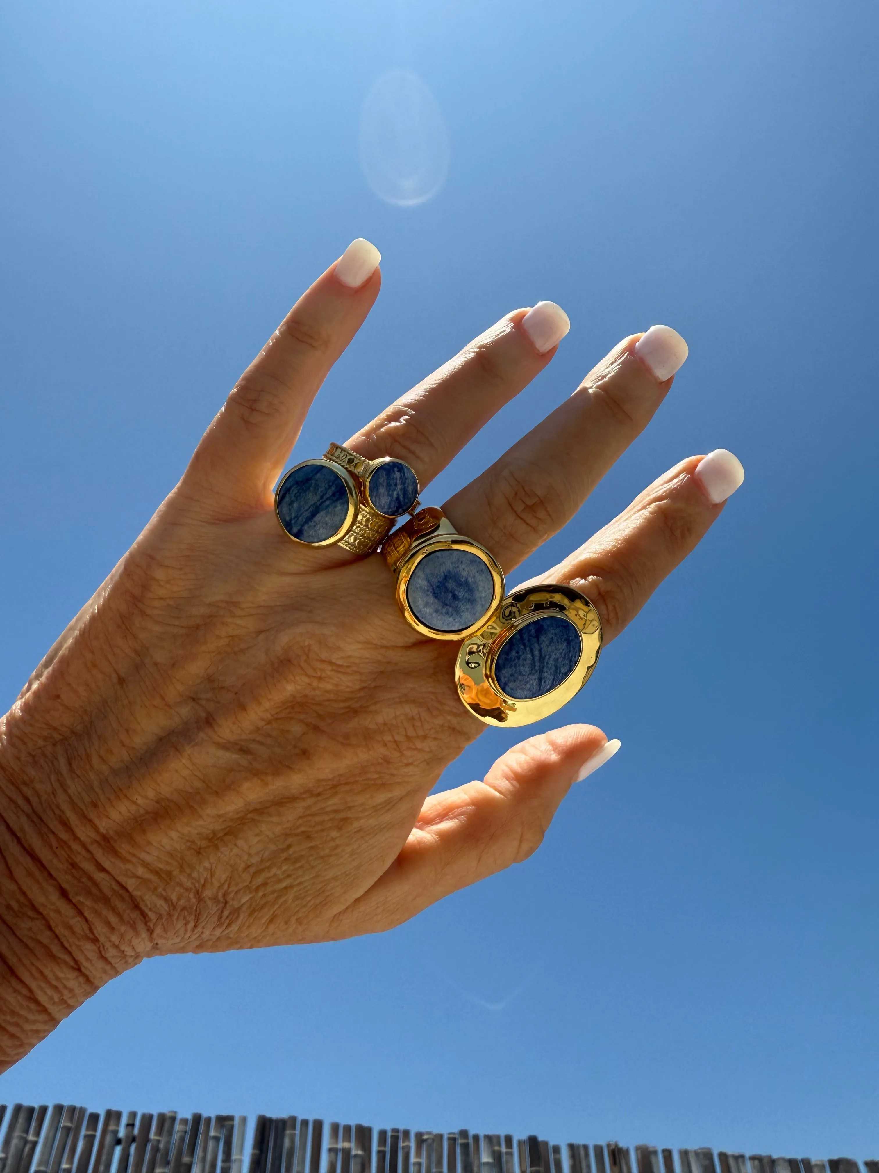 Large Dumortierite Cocktail Ring - AS IS - FINAL SALE sold by Anna Beck product image thumbnail 3