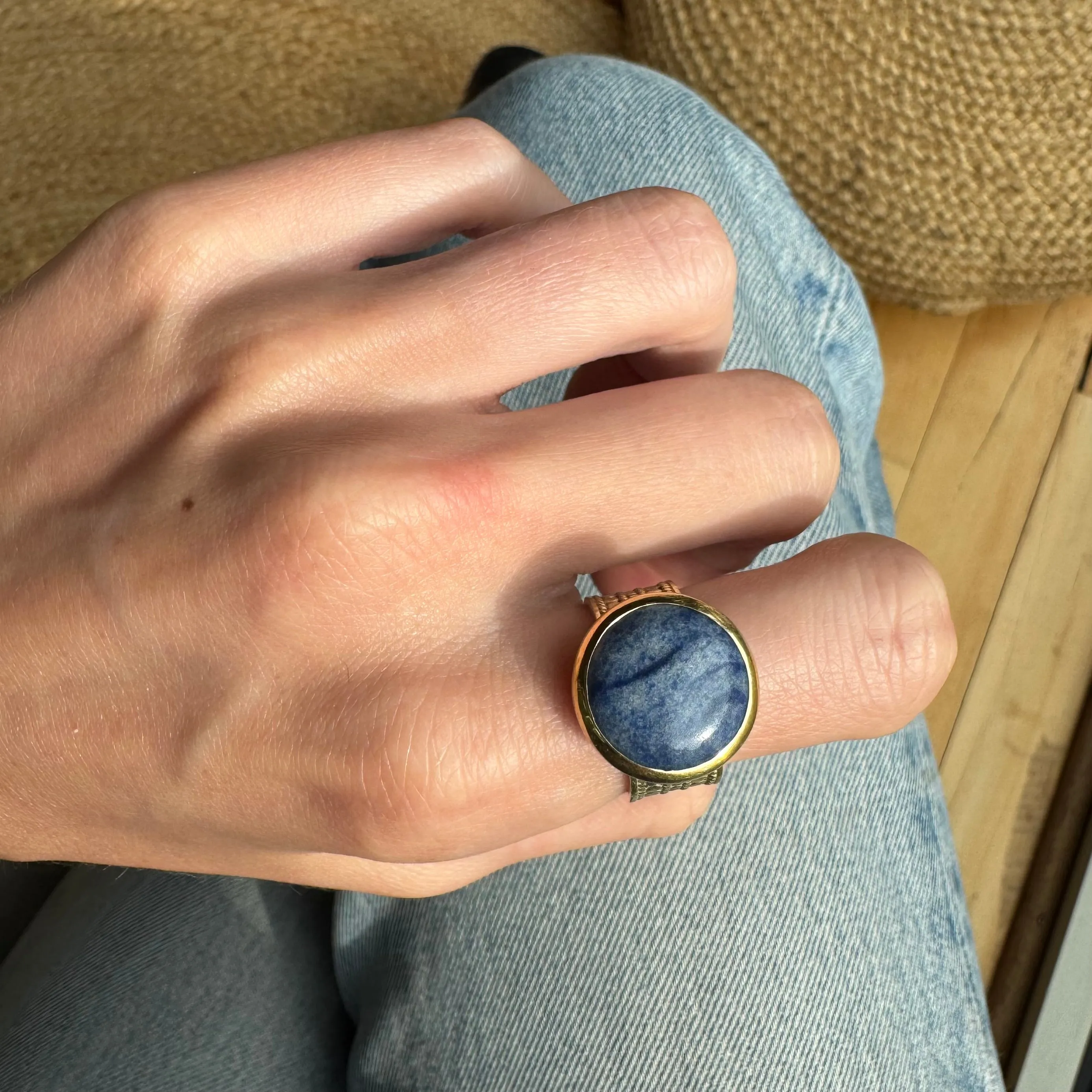 Large Dumortierite Cocktail Ring - AS IS - FINAL SALE sold by Anna Beck product image thumbnail 2