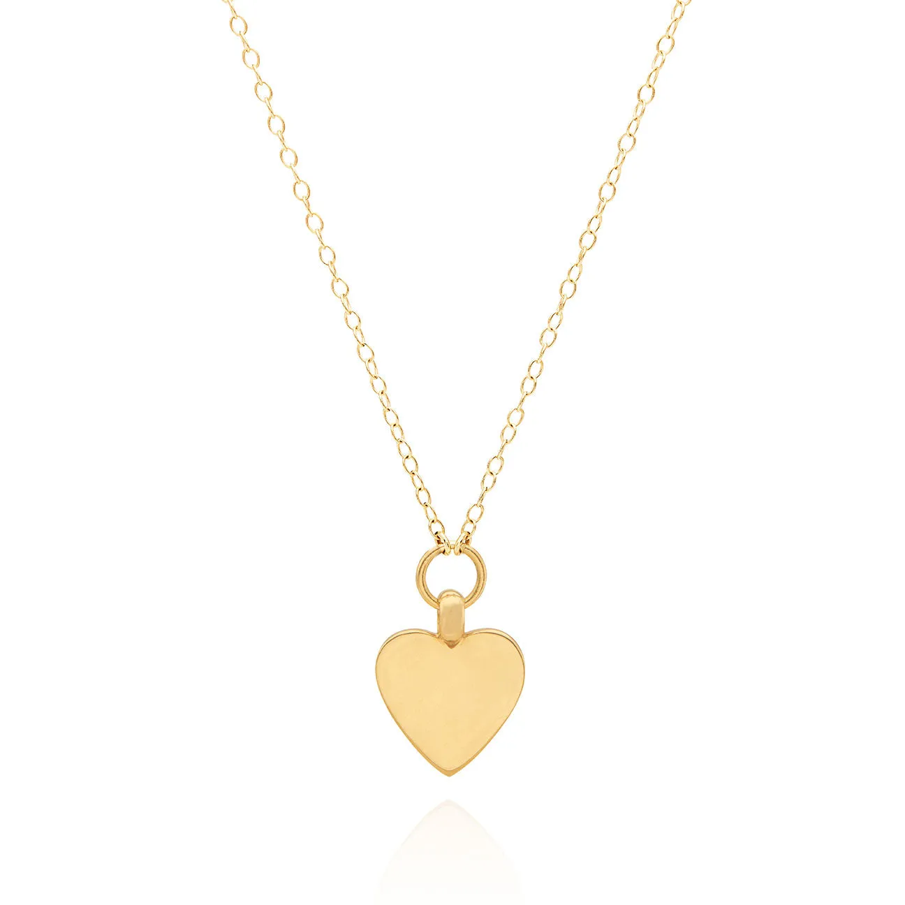 Engravable Heart Necklace – Gold sold by Anna Beck product image thumbnail 5