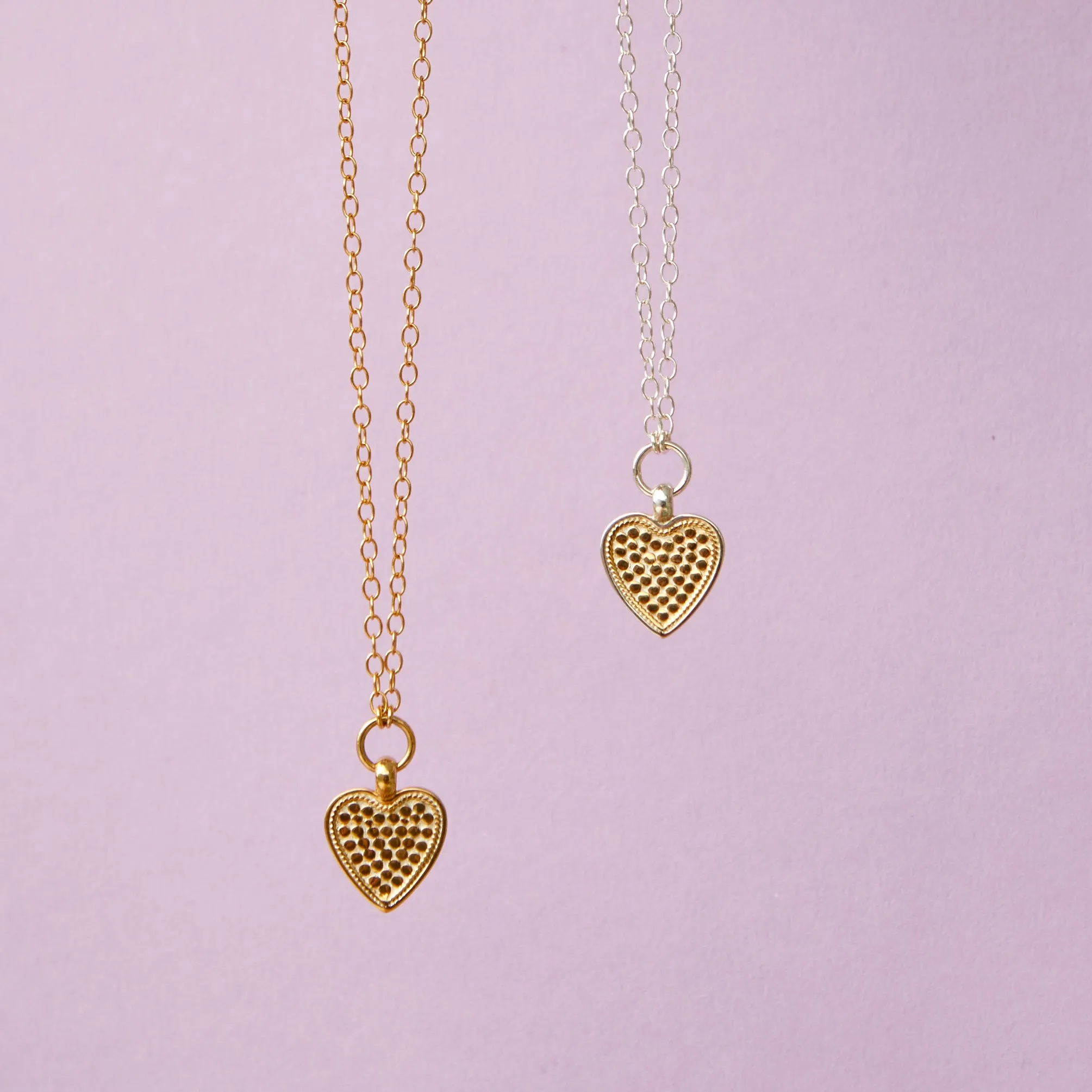 Engravable Heart Necklace – Gold sold by Anna Beck product image thumbnail 3
