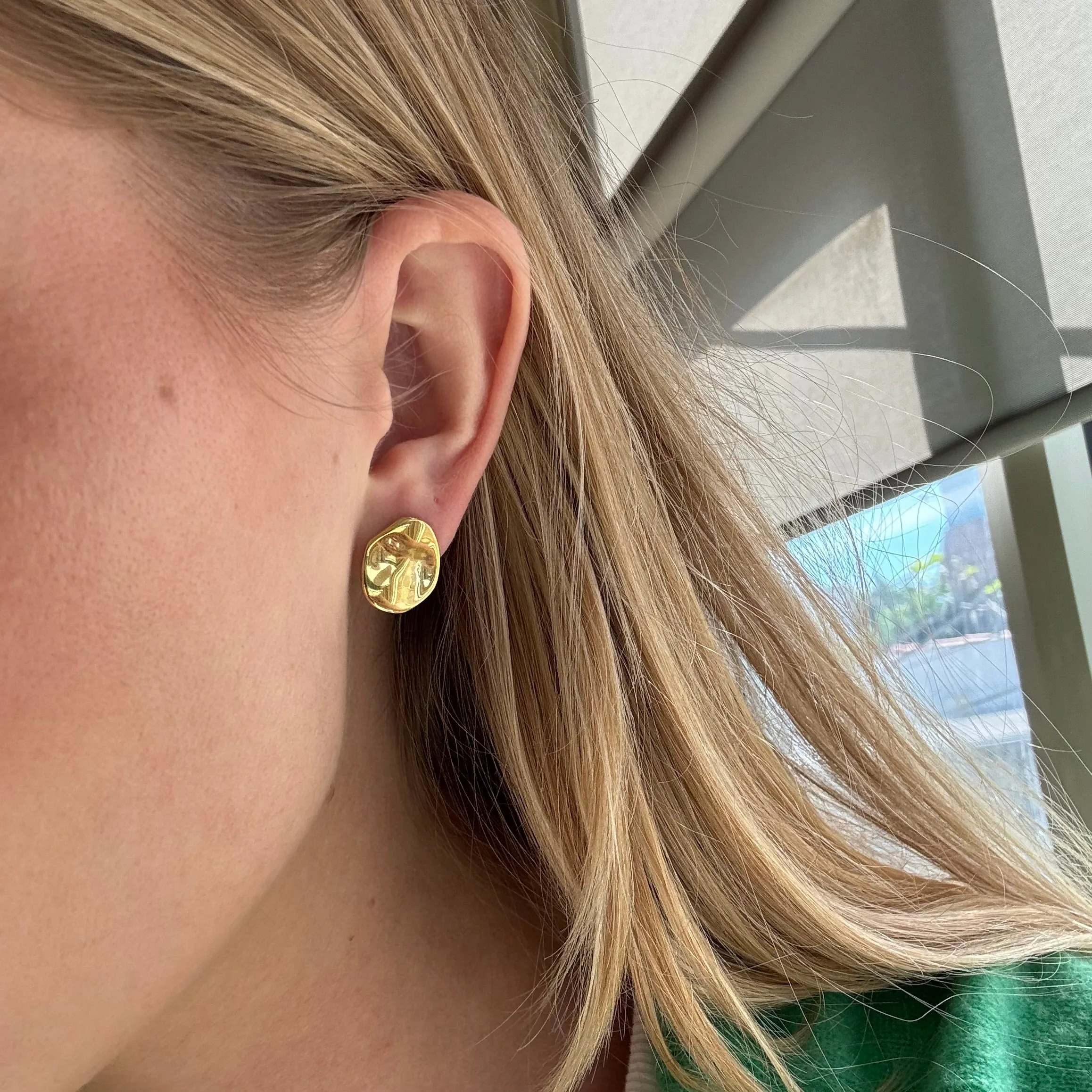 Large Wavy Studs - AS IS - FINAL SALE sold by Anna Beck