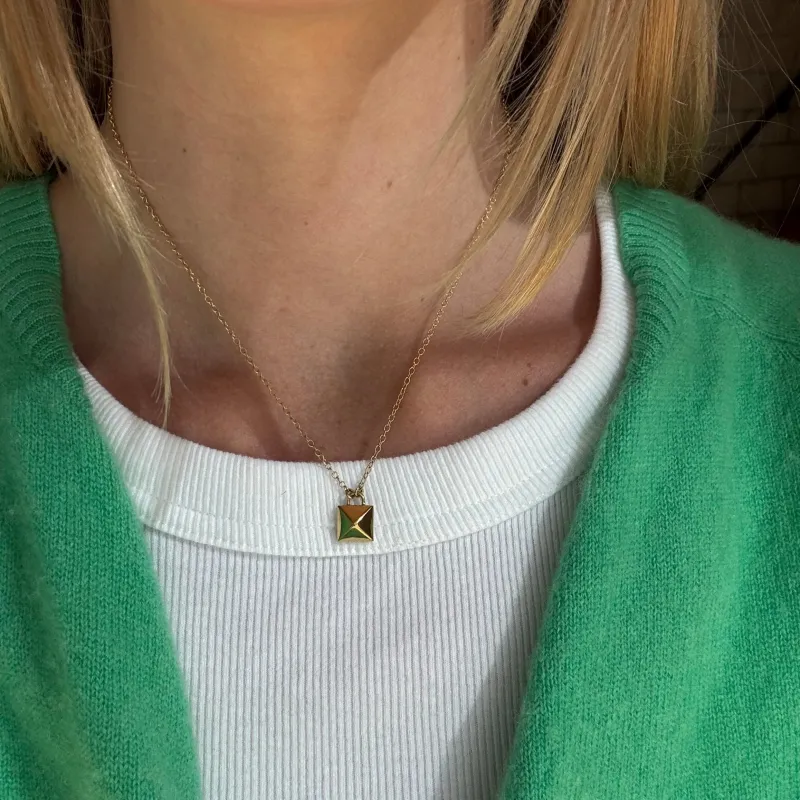 Gold Stud Pendant Necklace, 16-18"- AS IS - FINAL SALE sold by Anna Beck