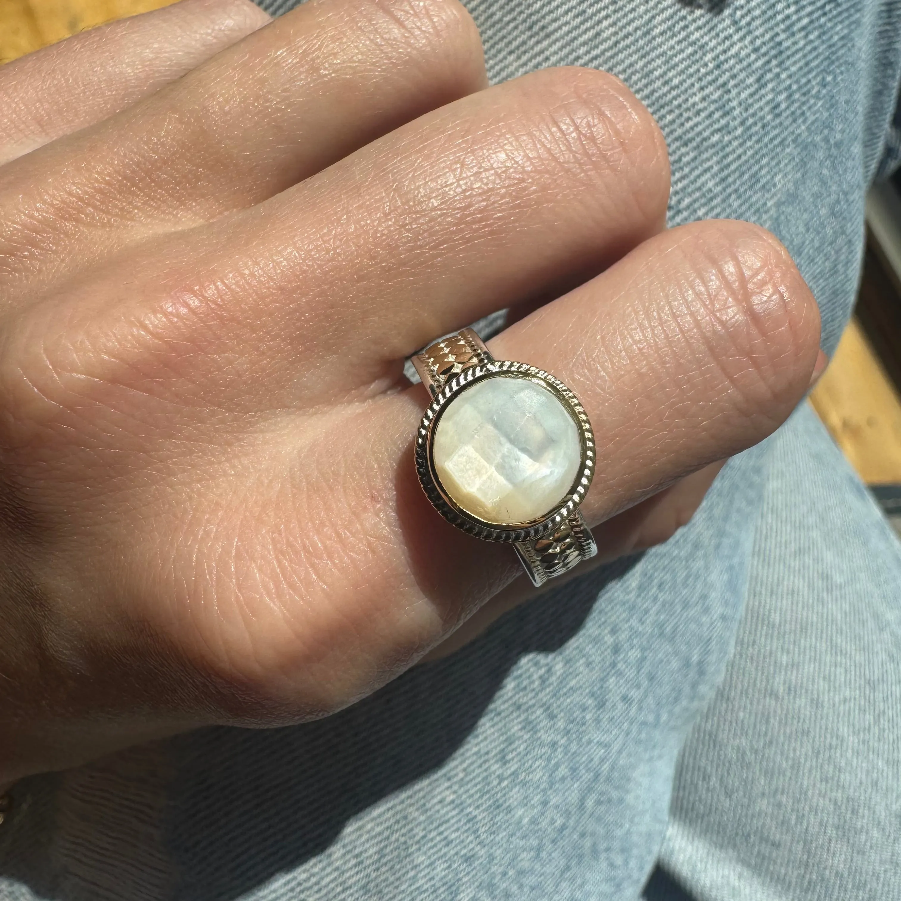 Mother of Pearl Cocktail Ring-AS IS - FINAL SALE sold by Anna Beck