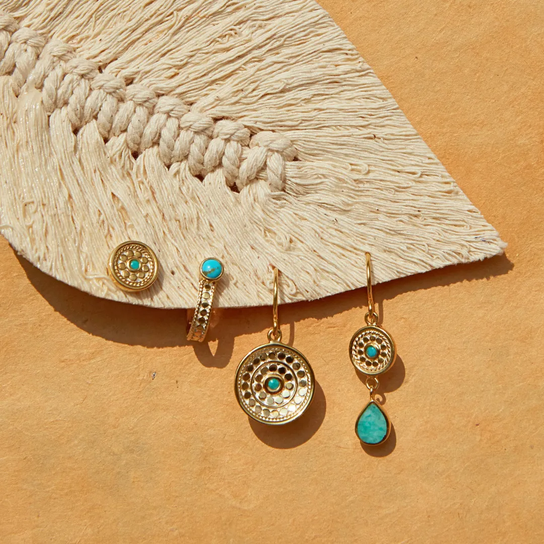 Rosetta Dish Earrings - Two Tone sold by Anna Beck product image thumbnail 3