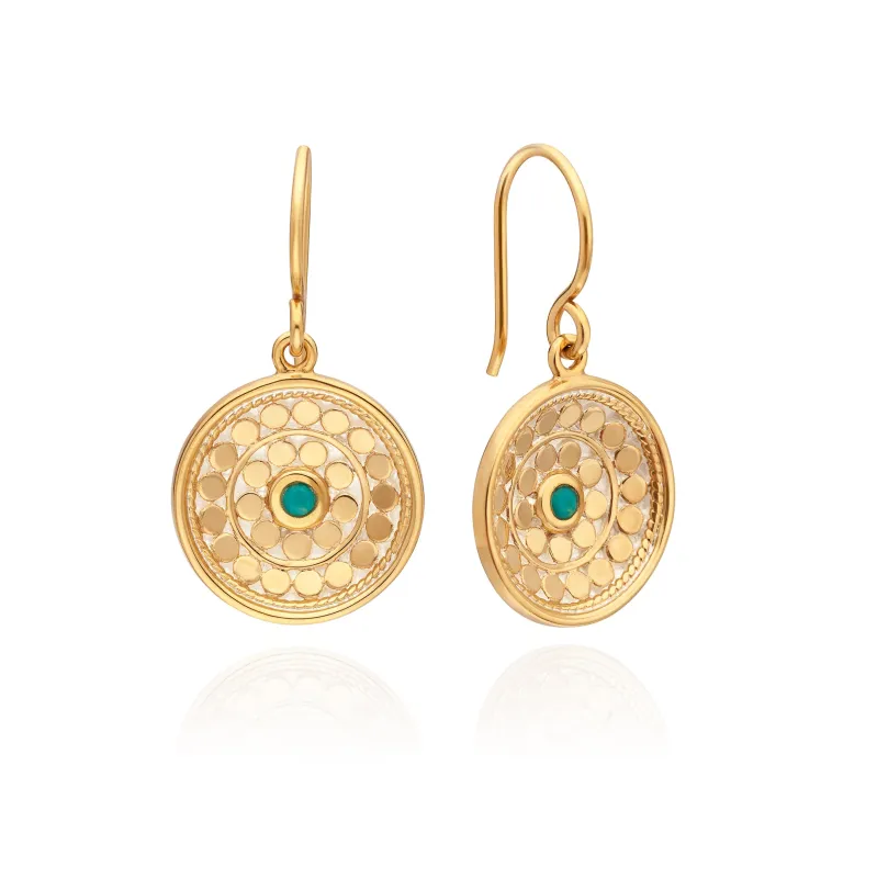 Rosetta Dish Earrings made by Anna Beck