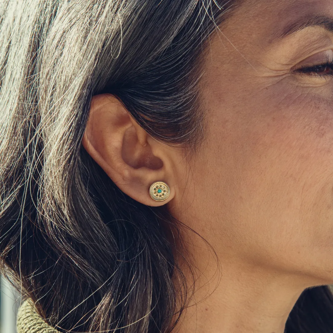 Flora Turquoise Studs sold by Anna Beck product image thumbnail 2