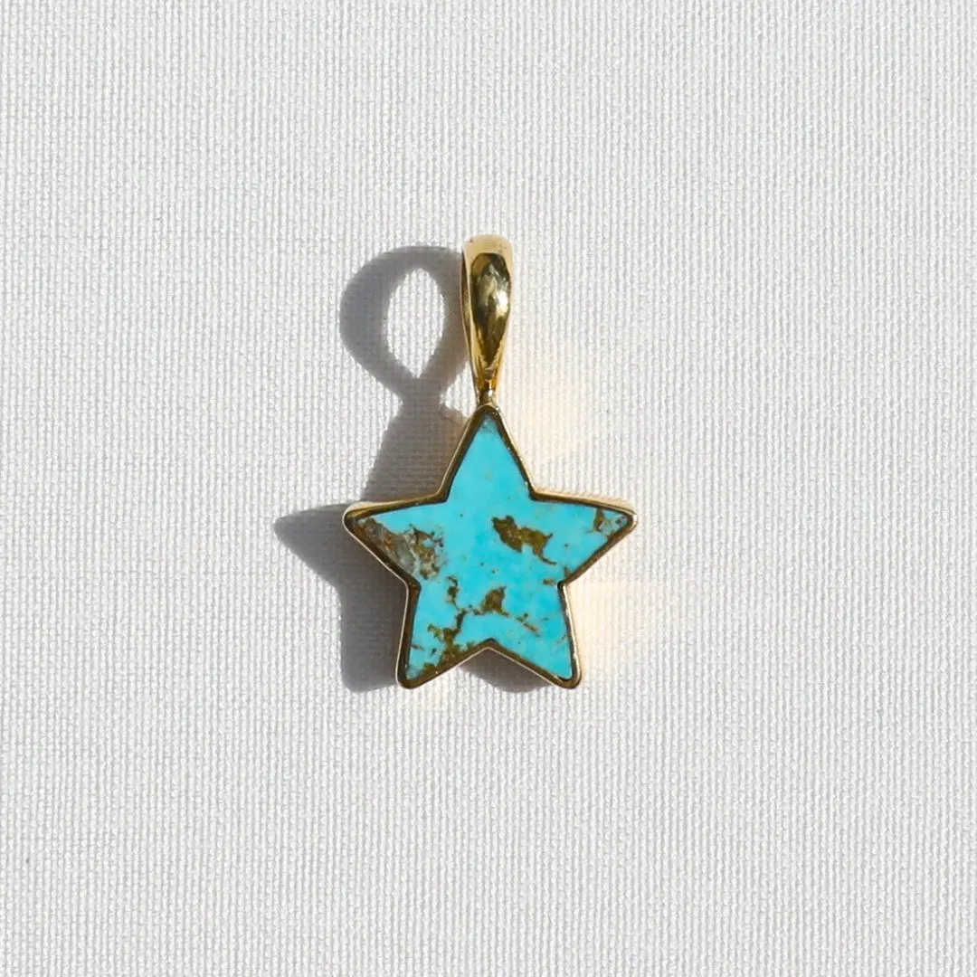Turquoise Star Charm - Medium sold by Anna Beck