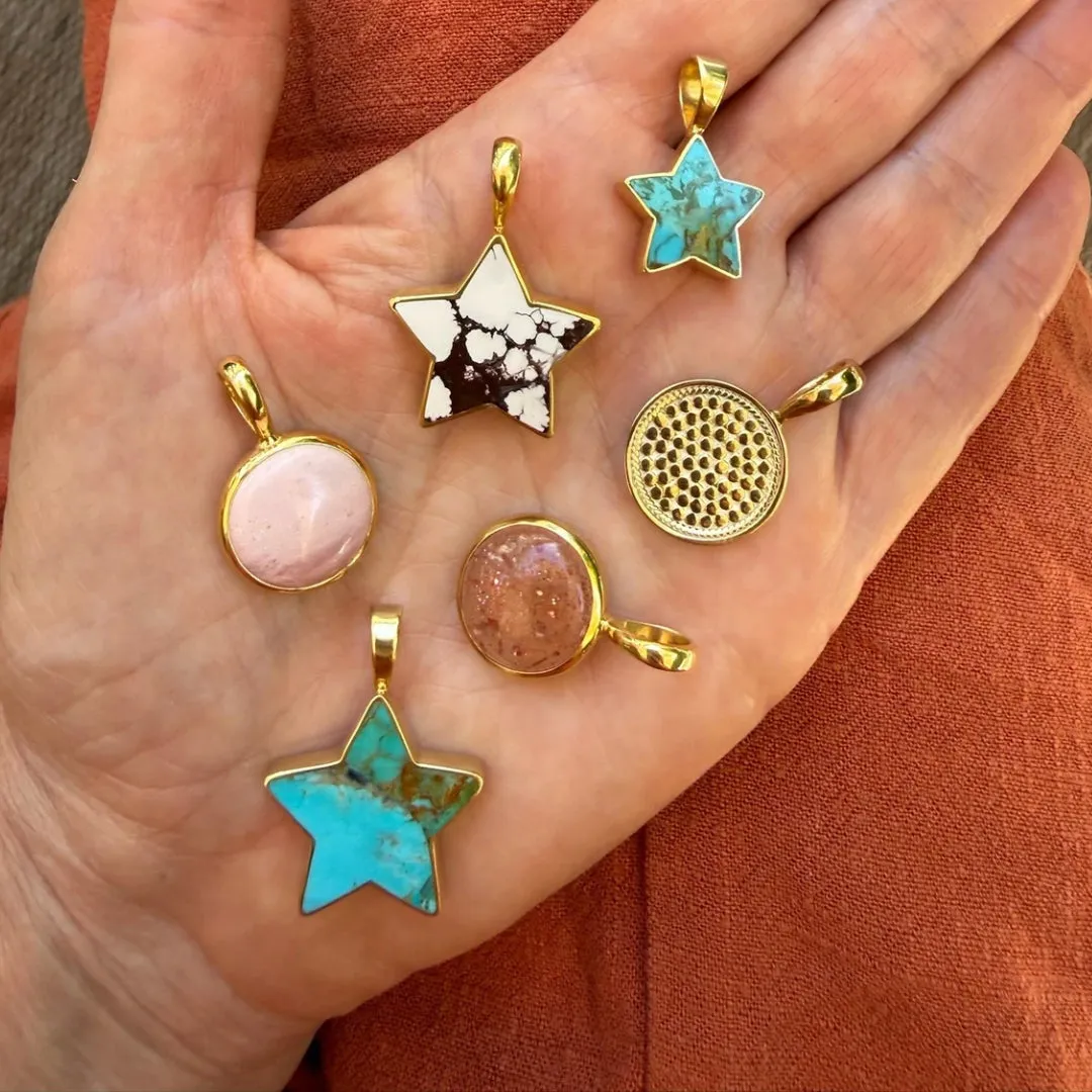 Turquoise Star Charm - Medium sold by Anna Beck product image thumbnail 3