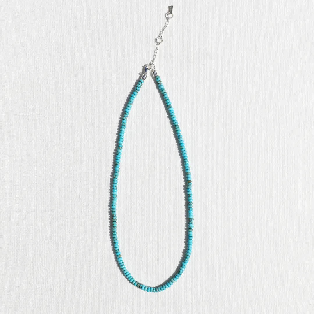 Turquoise Beaded Necklace - Silver sold by Anna Beck product image thumbnail 4