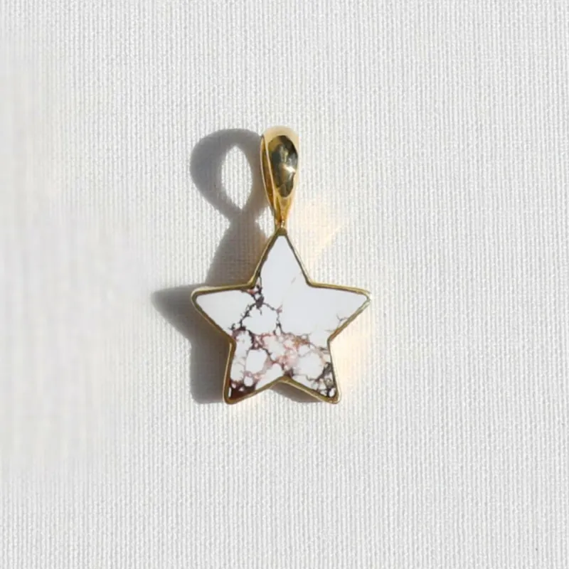 White Buffalo Star Charm - Medium made by Anna Beck